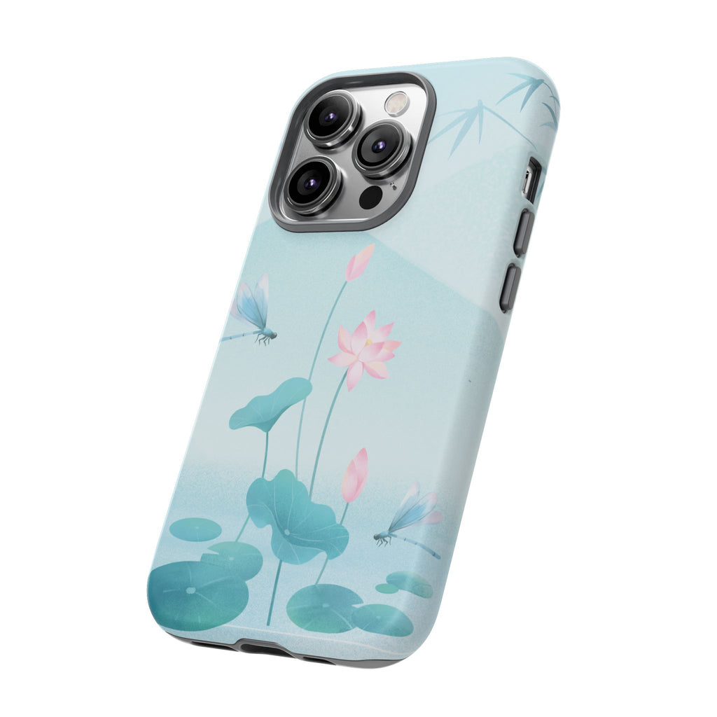 Lotus Pond Phone Case — Serene Floral iPhone Protective Cover