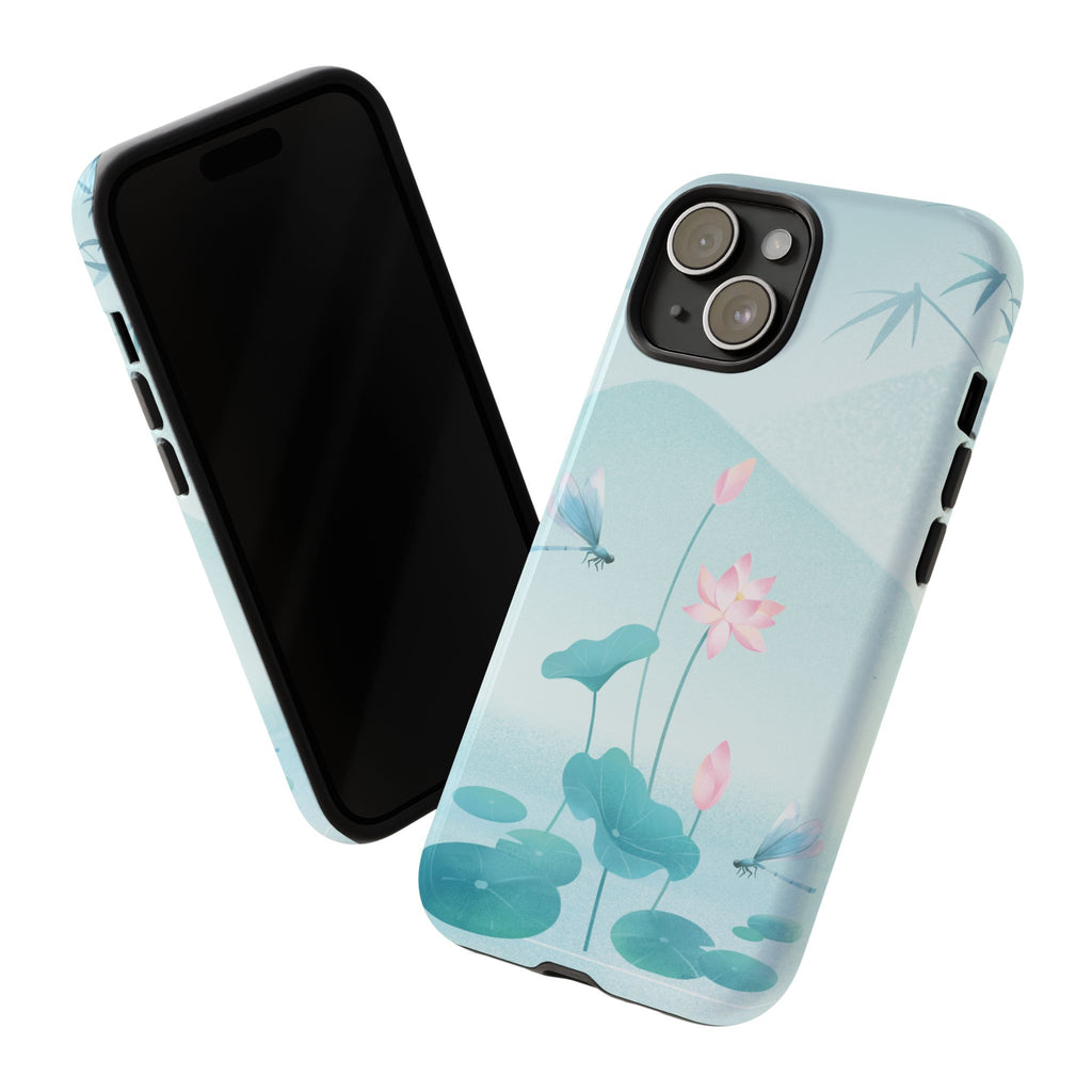 Lotus Pond Phone Case — Serene Floral iPhone Protective Cover