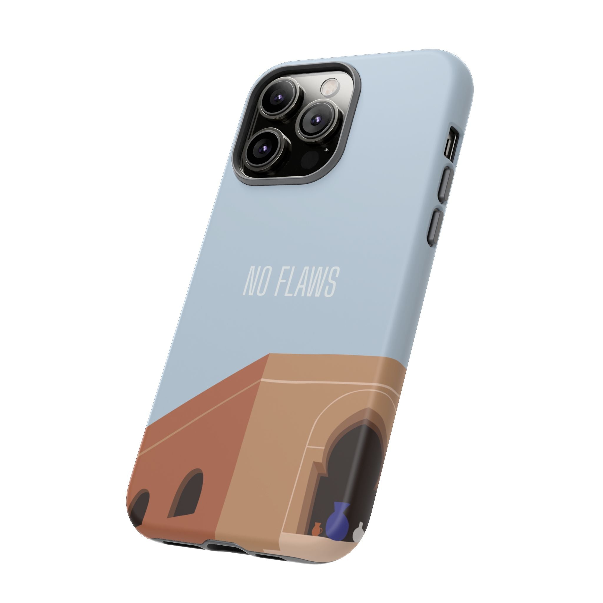 Minimal Desert Illustration “No Flaws” Protective Tough Case