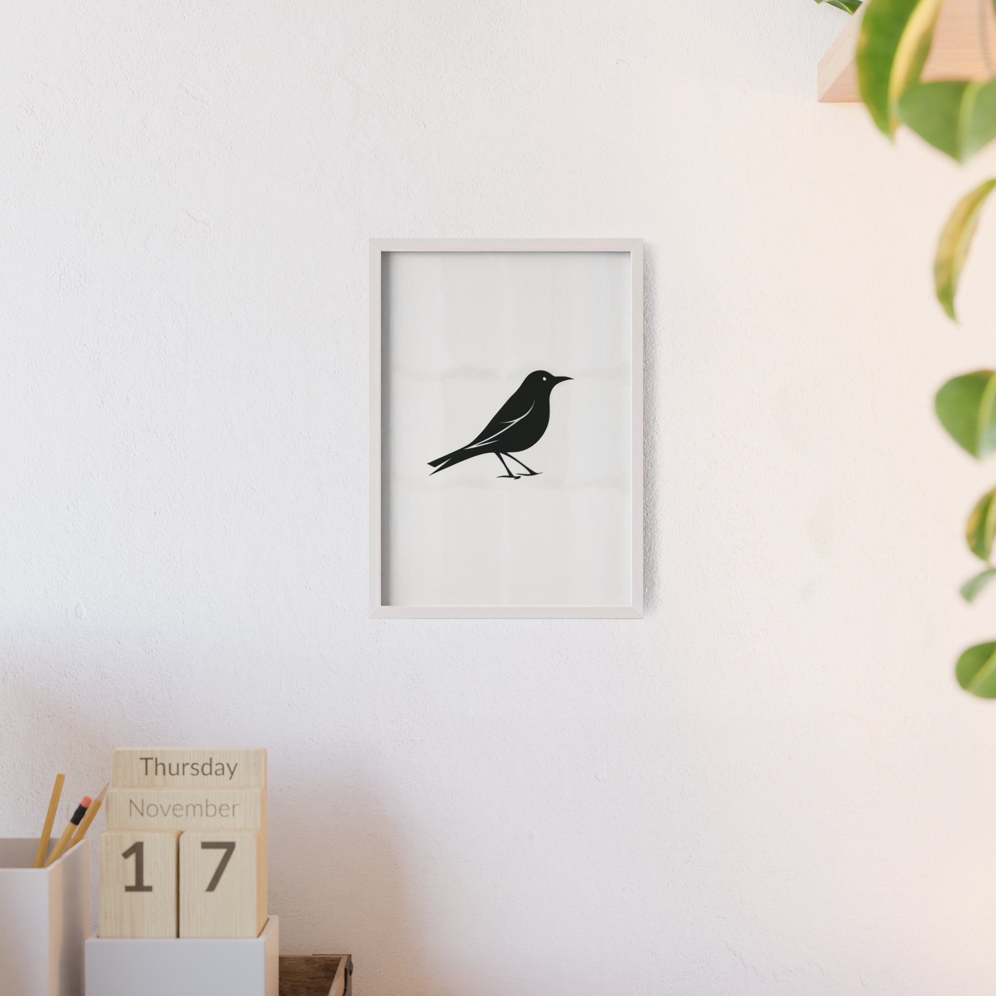 The Oriole Principle: A Study in Minimal Form – Framed Poster