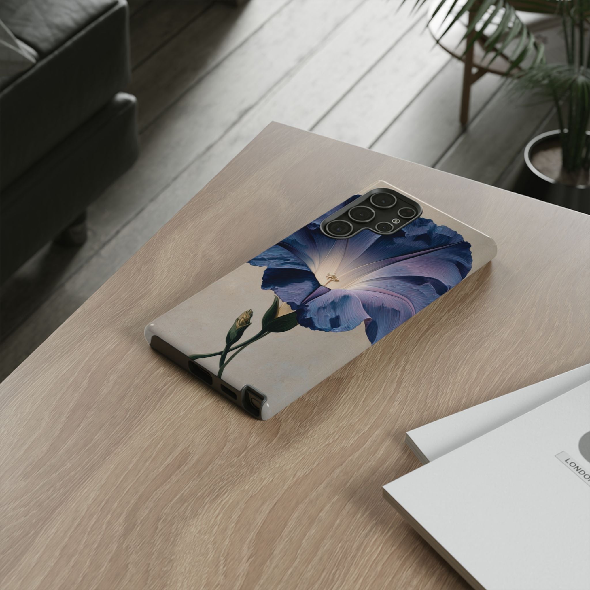 Floral Phone Case, Tough Cases with Purple Flower Design, Phone Accessories