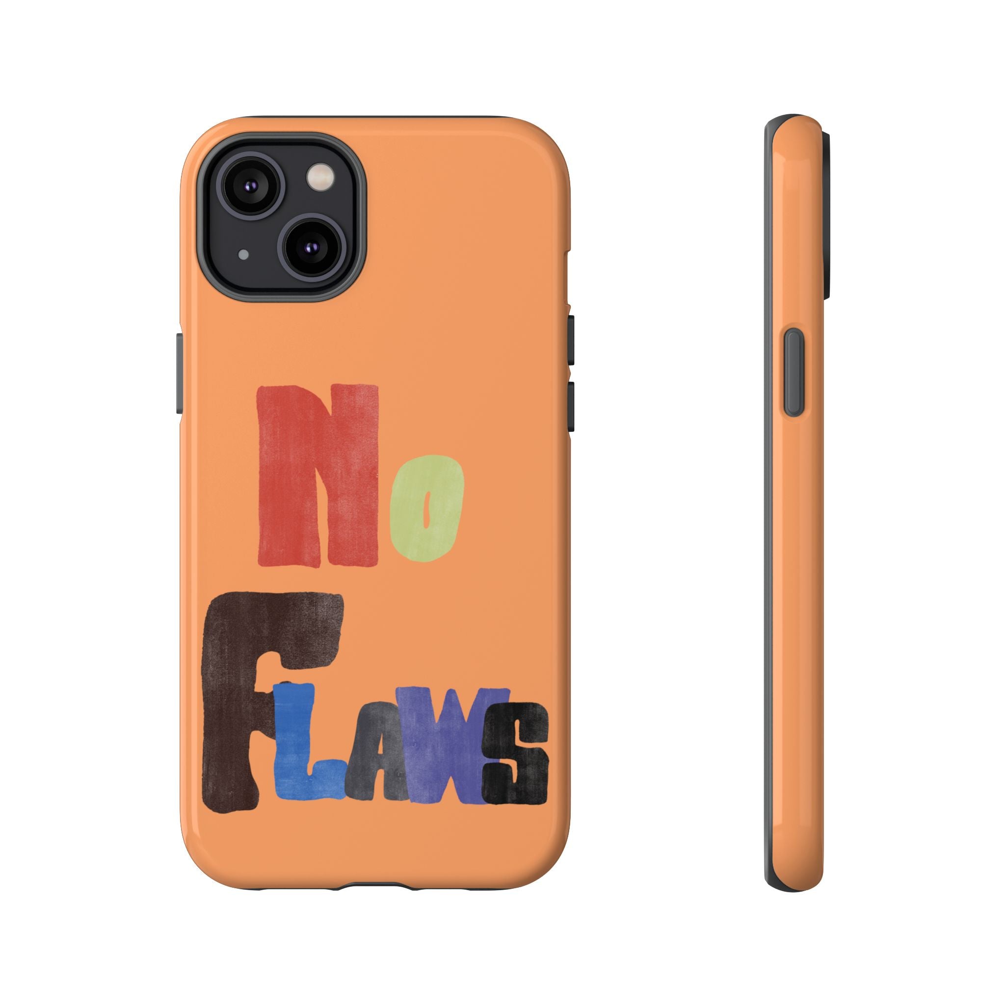 "No Flaws" Retro Hand-Lettered Protective Cover