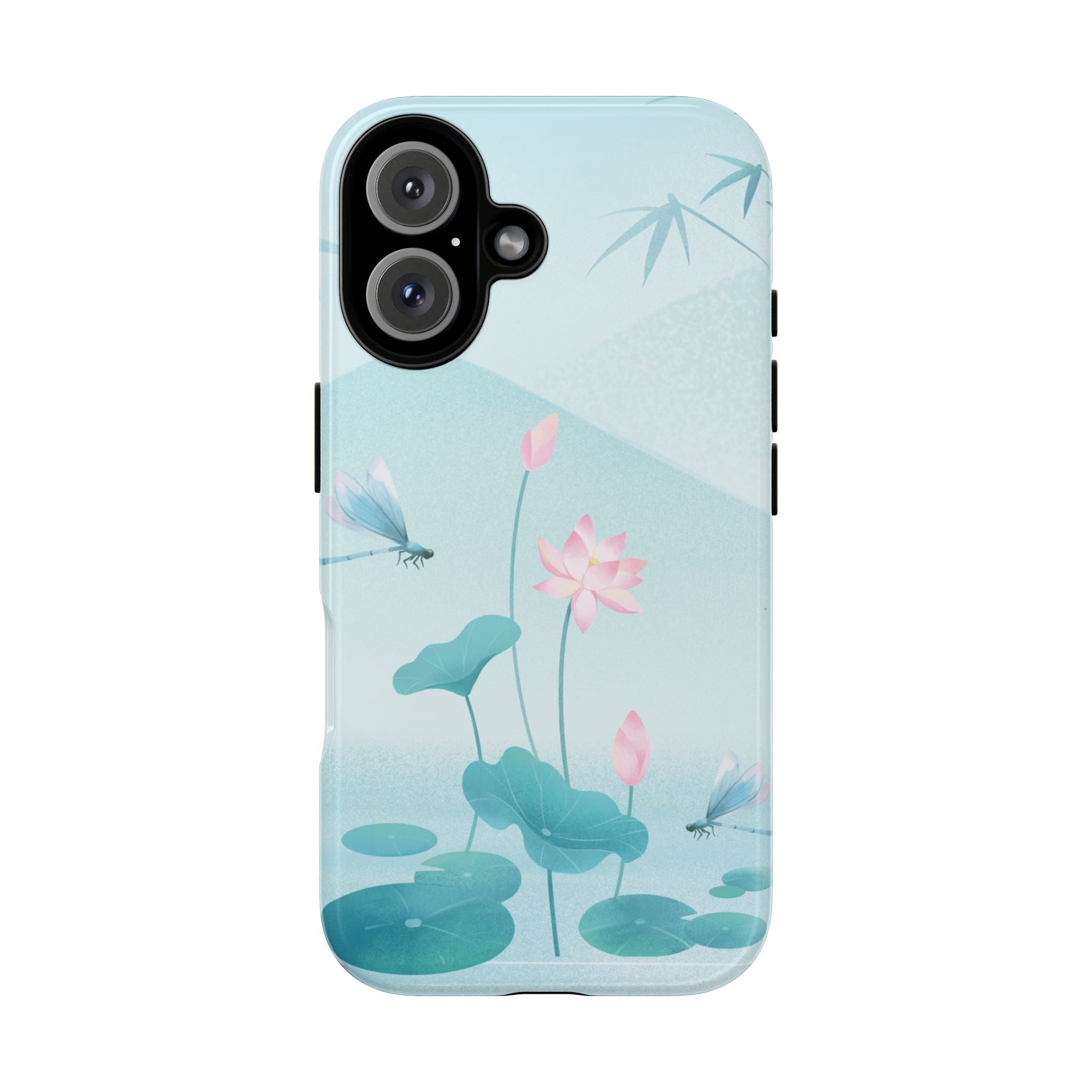 Lotus Pond Phone Case — Serene Floral iPhone Protective Cover