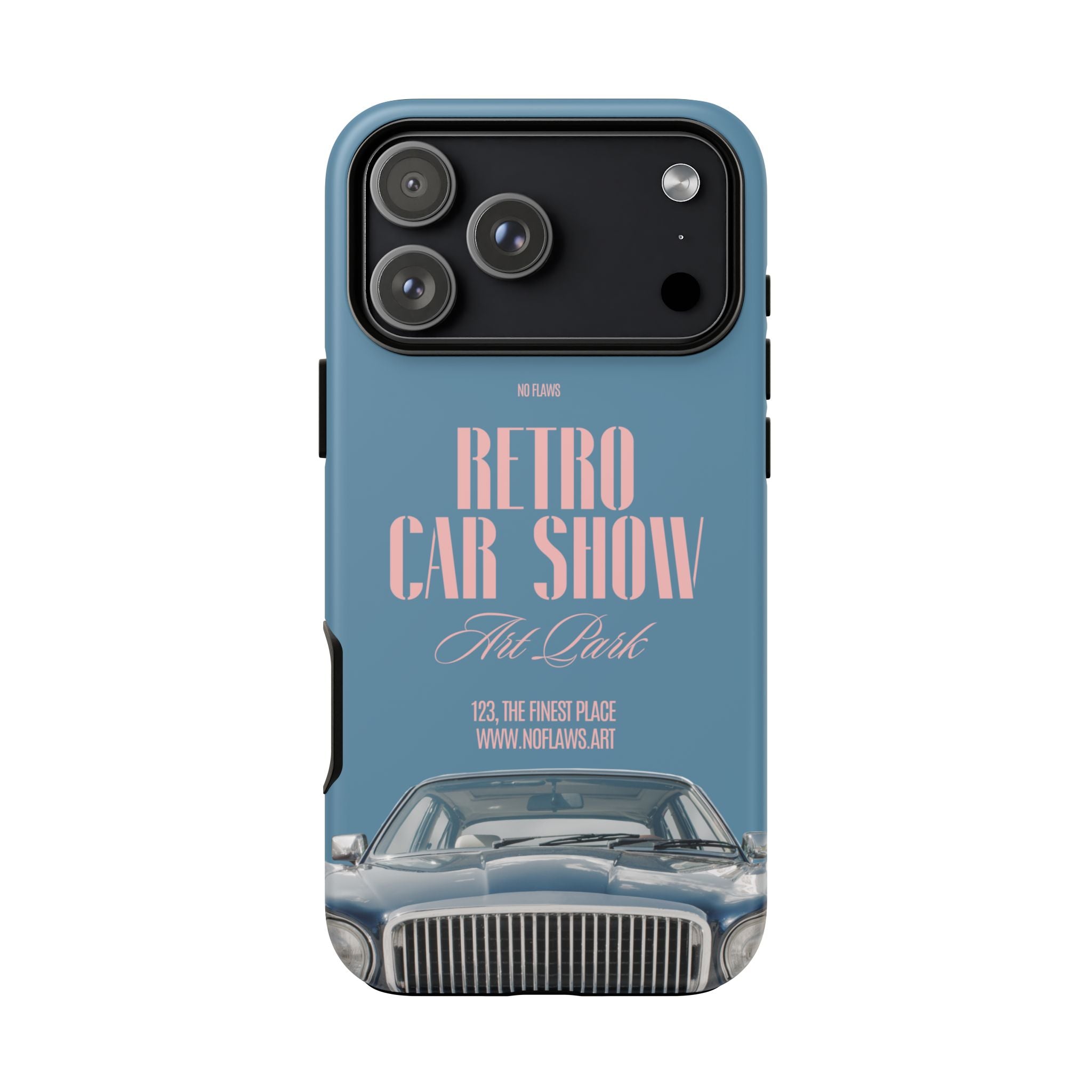 Retro Car Show Phone Case — Vintage Classic Auto Design