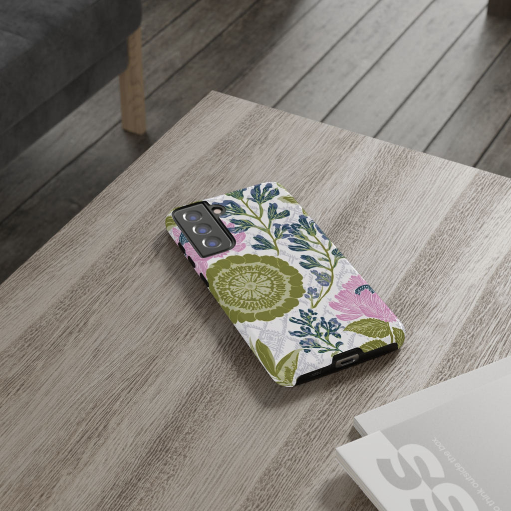 Floral Phone Case, Tough Cases with Elegant Design, Stylish Phone Accessories