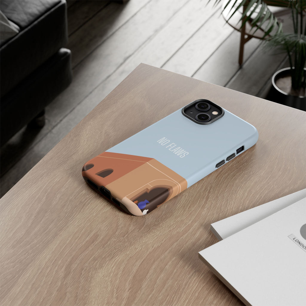 Minimal Desert Illustration “No Flaws” Protective Tough Case