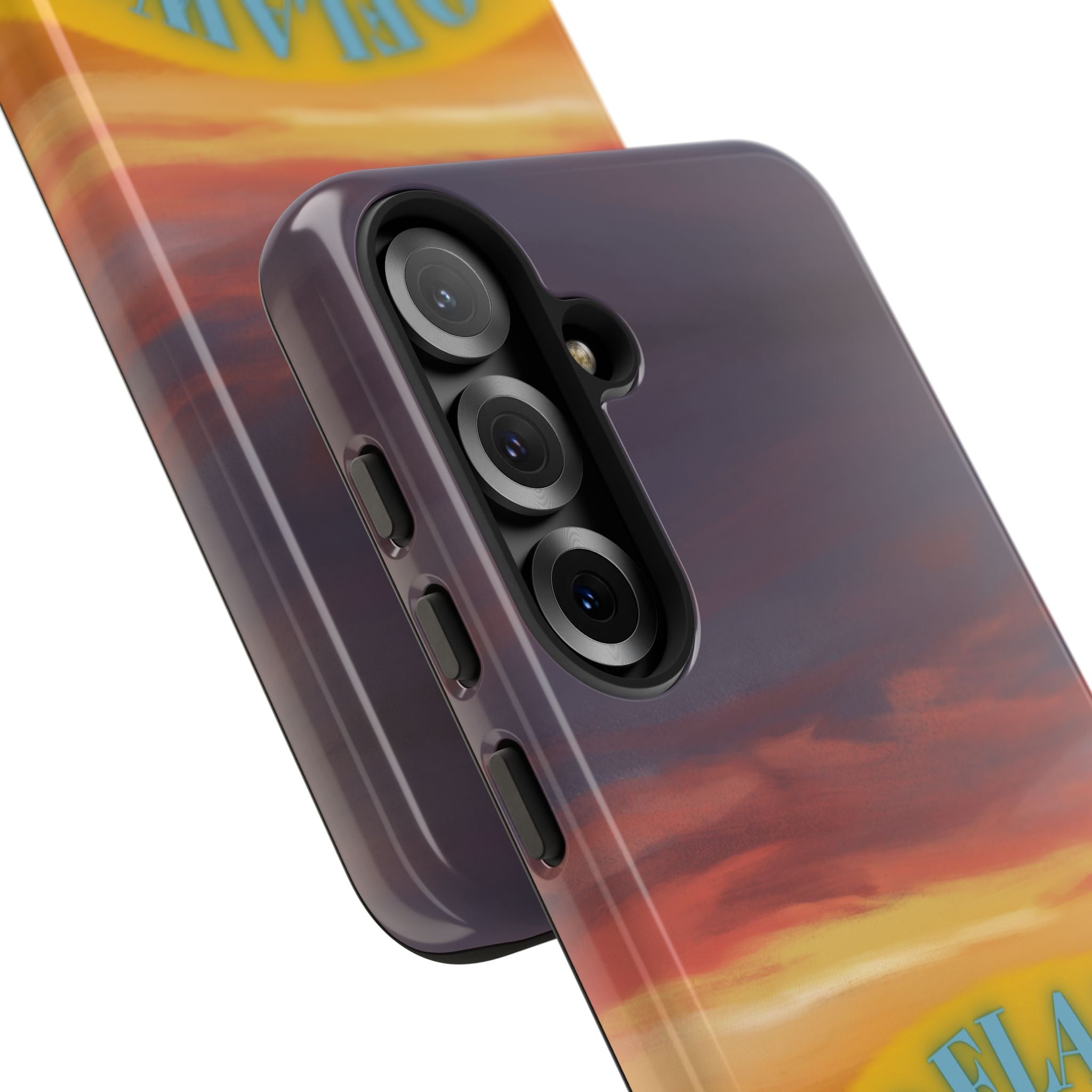 Sunset 'No Flaws' Tough Phone Case — Tropical Beach Protective Cover