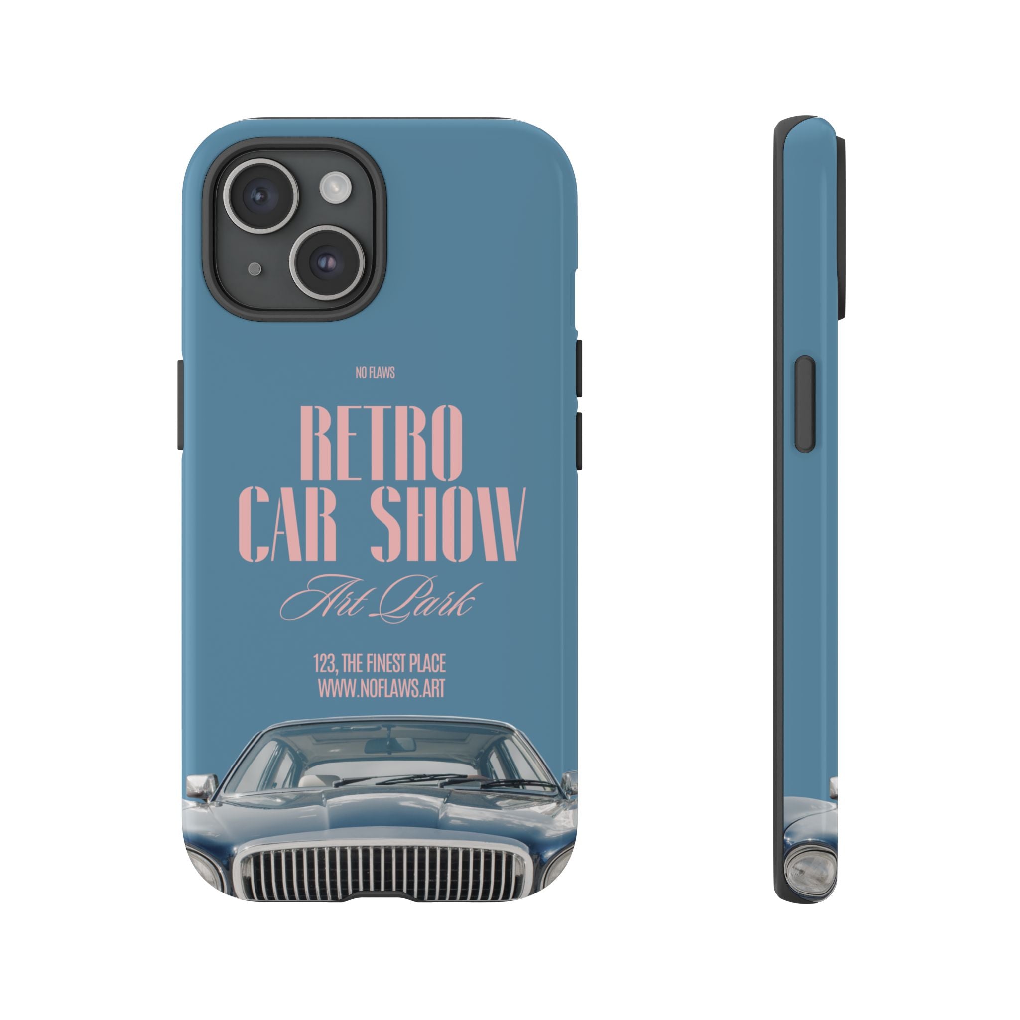 Retro Car Show Phone Case — Vintage Classic Auto Design
