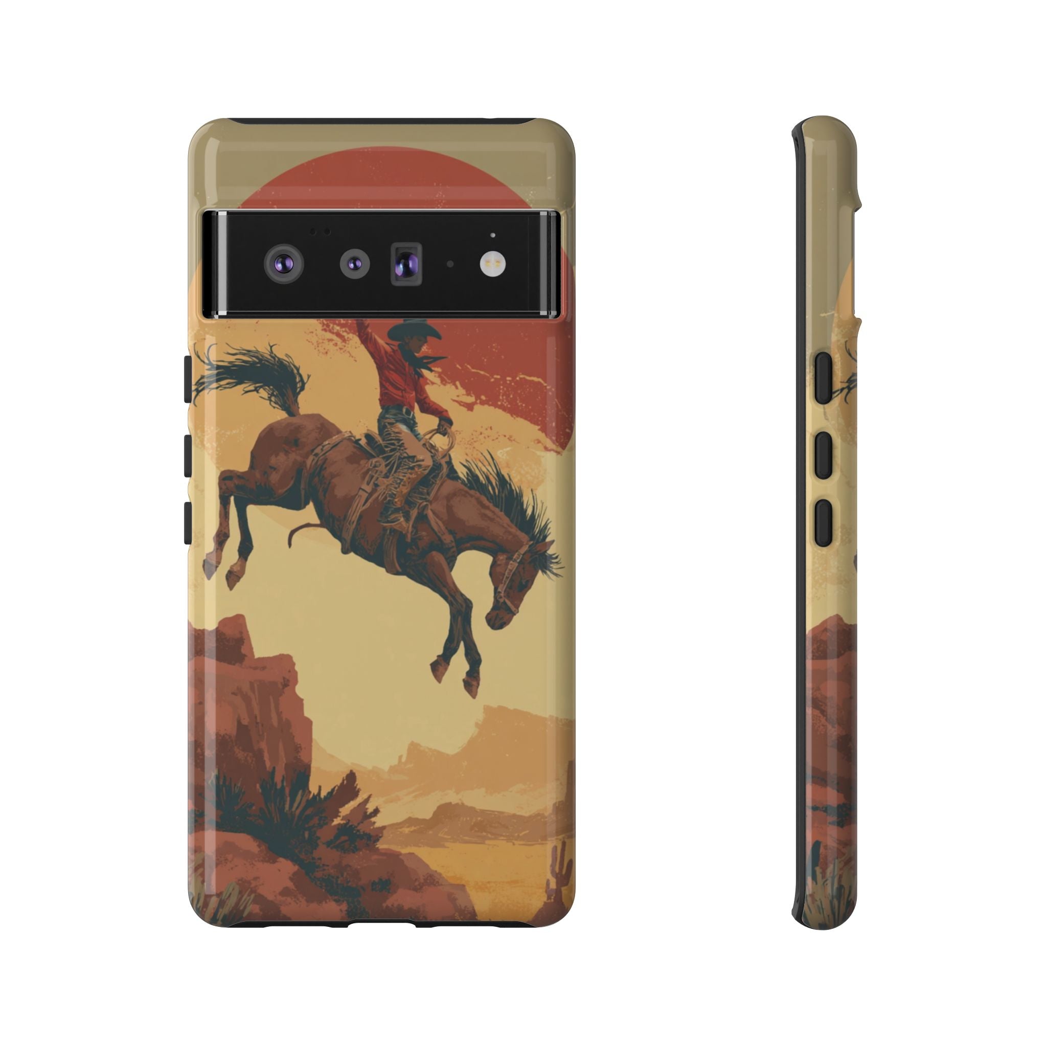 Cowboy Phone Case - Wild West Style, Tough Protection for Outdoor Lovers