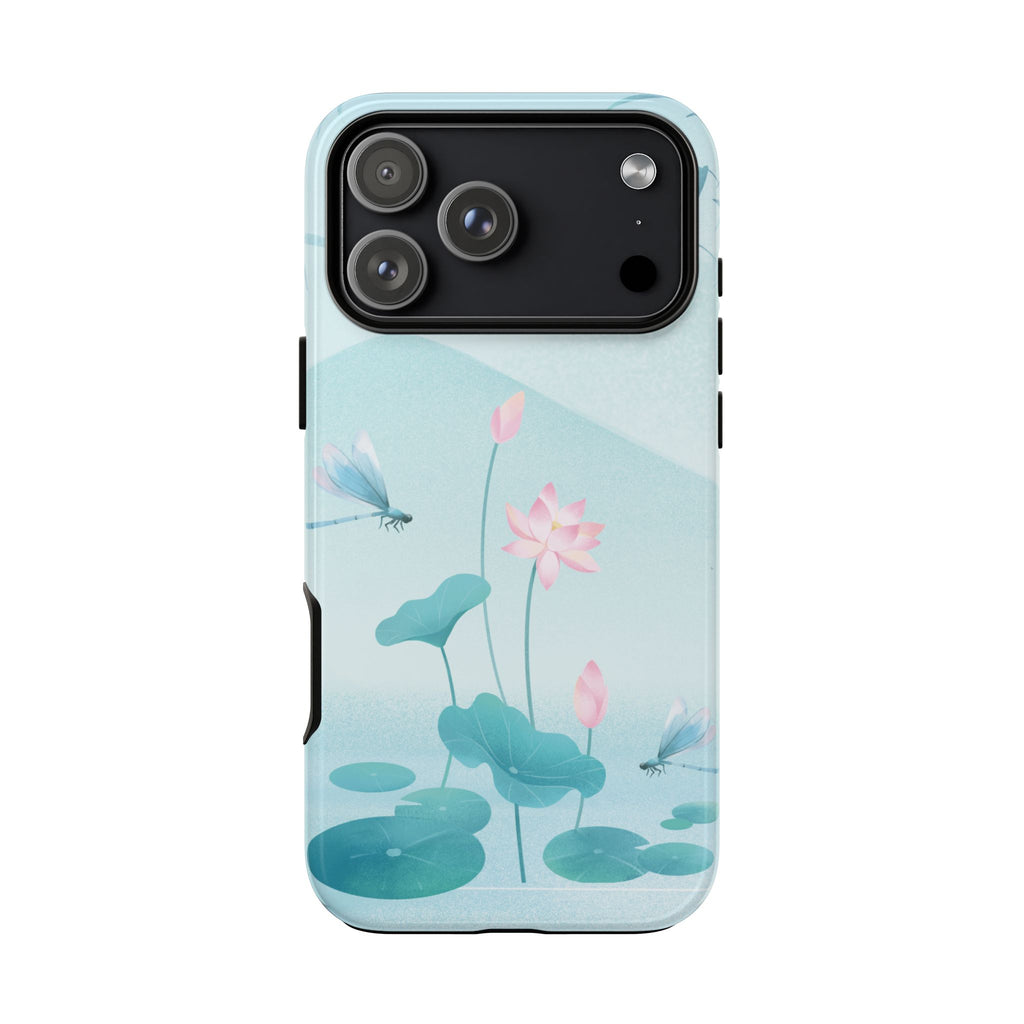 Lotus Pond Phone Case — Serene Floral iPhone Protective Cover