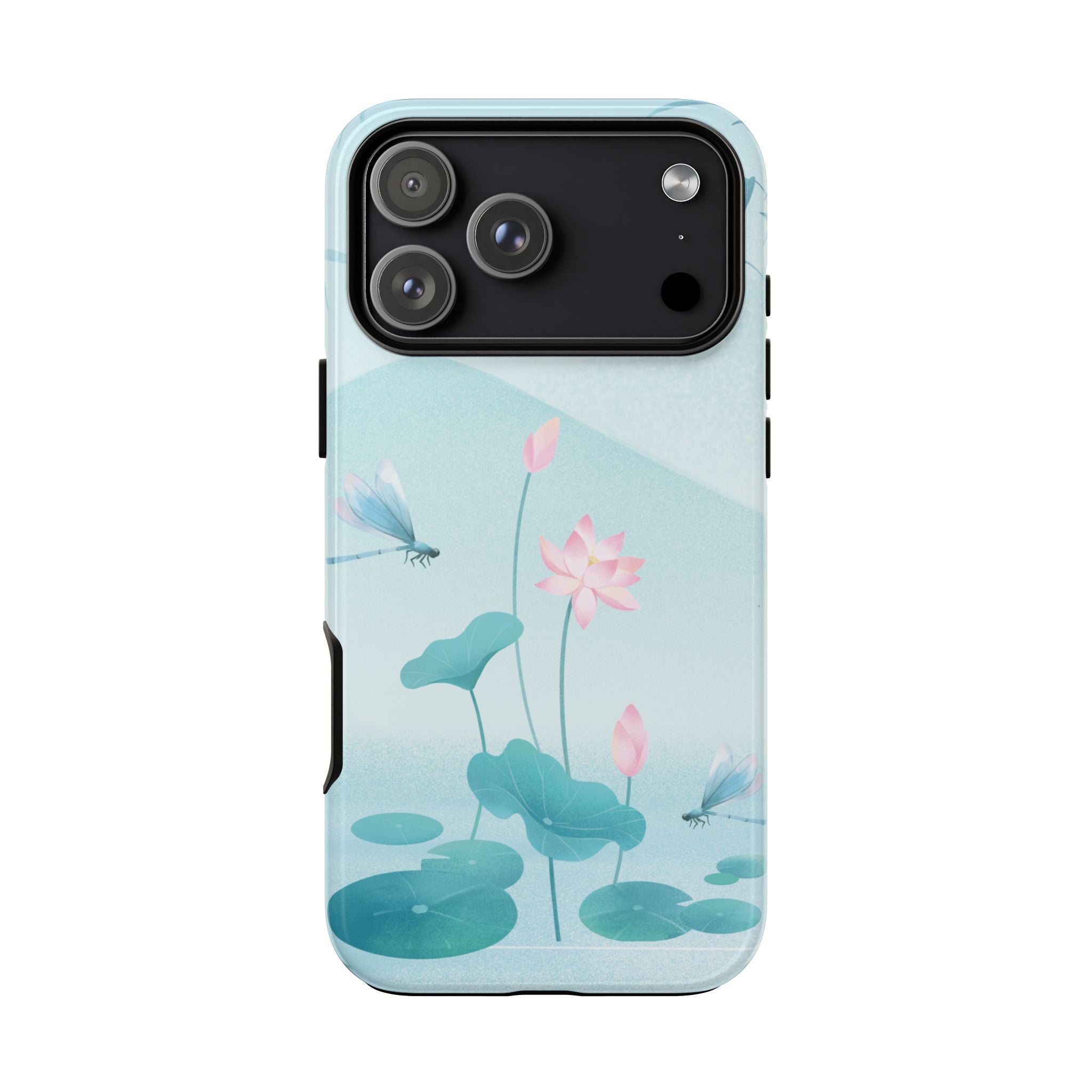 Lotus Pond Phone Case — Serene Floral iPhone Protective Cover