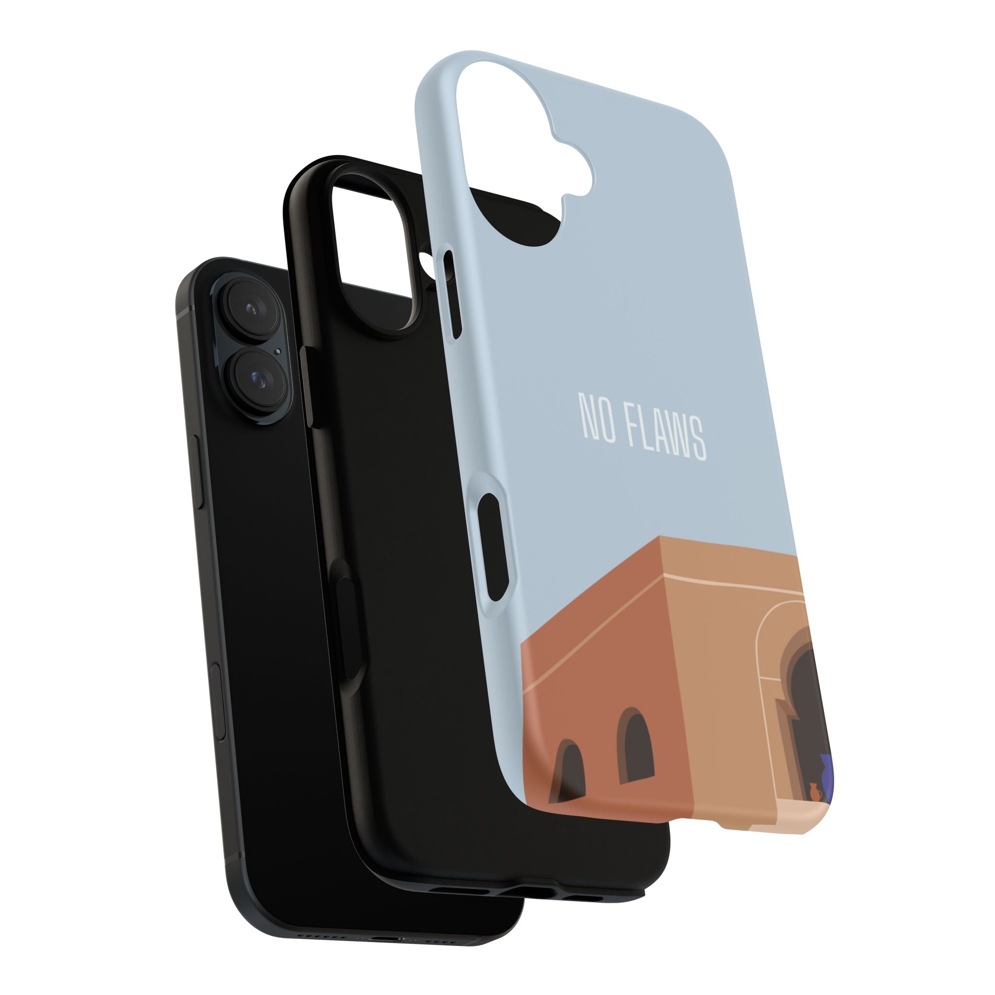 Minimal Desert Illustration “No Flaws” Protective Tough Case