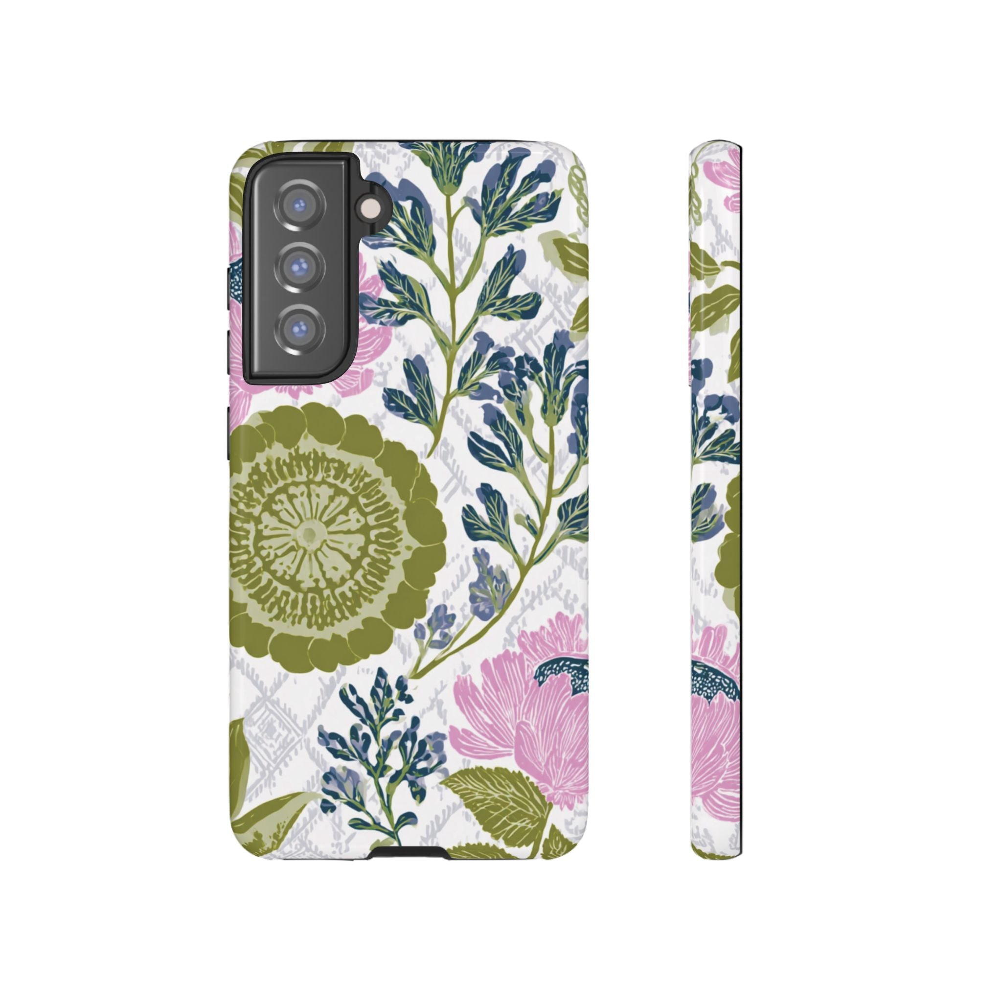 Floral Phone Case, Tough Cases with Elegant Design, Stylish Phone Accessories