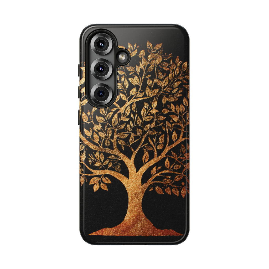 Golden Tree Phone Case, Tough Cases, Nature Lover Gift