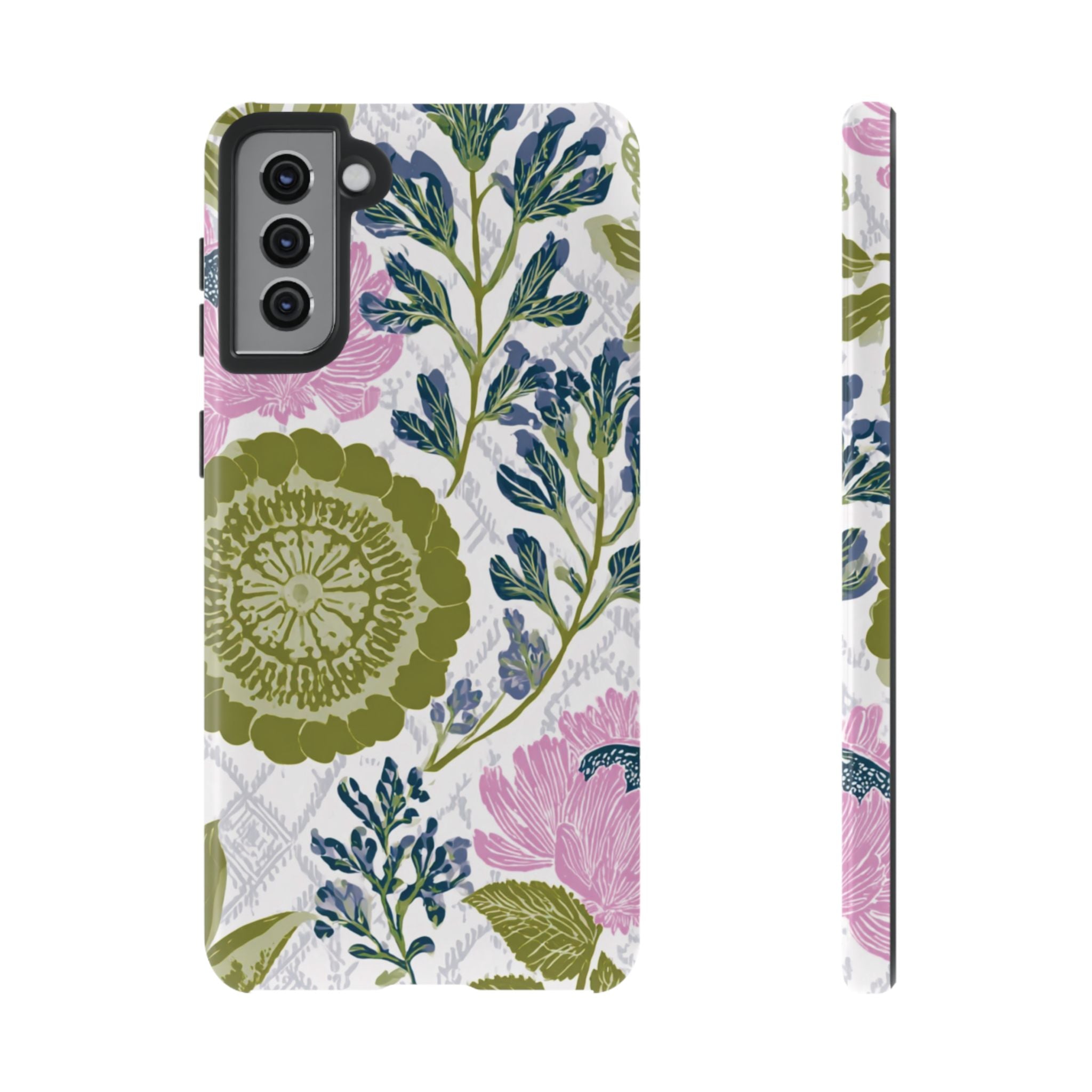 Floral Phone Case, Tough Cases with Elegant Design, Stylish Phone Accessories