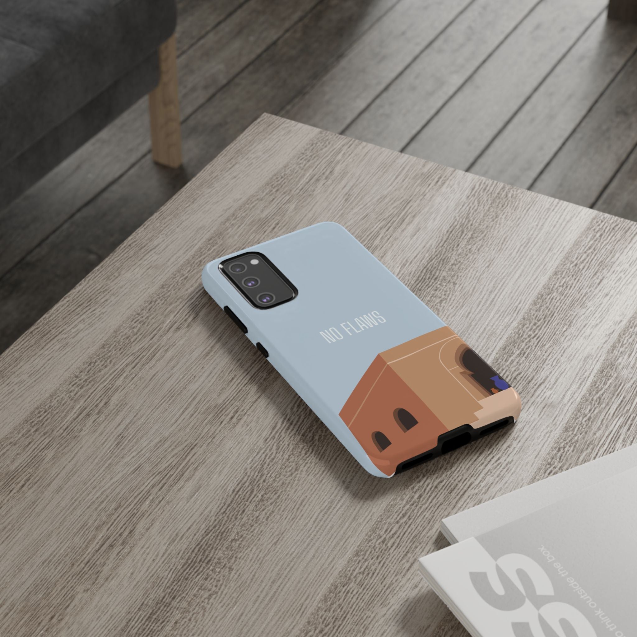 Minimal Desert Illustration “No Flaws” Protective Tough Case