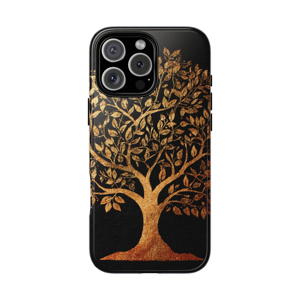 Golden Tree Phone Case, Tough Cases, Nature Lover Gift