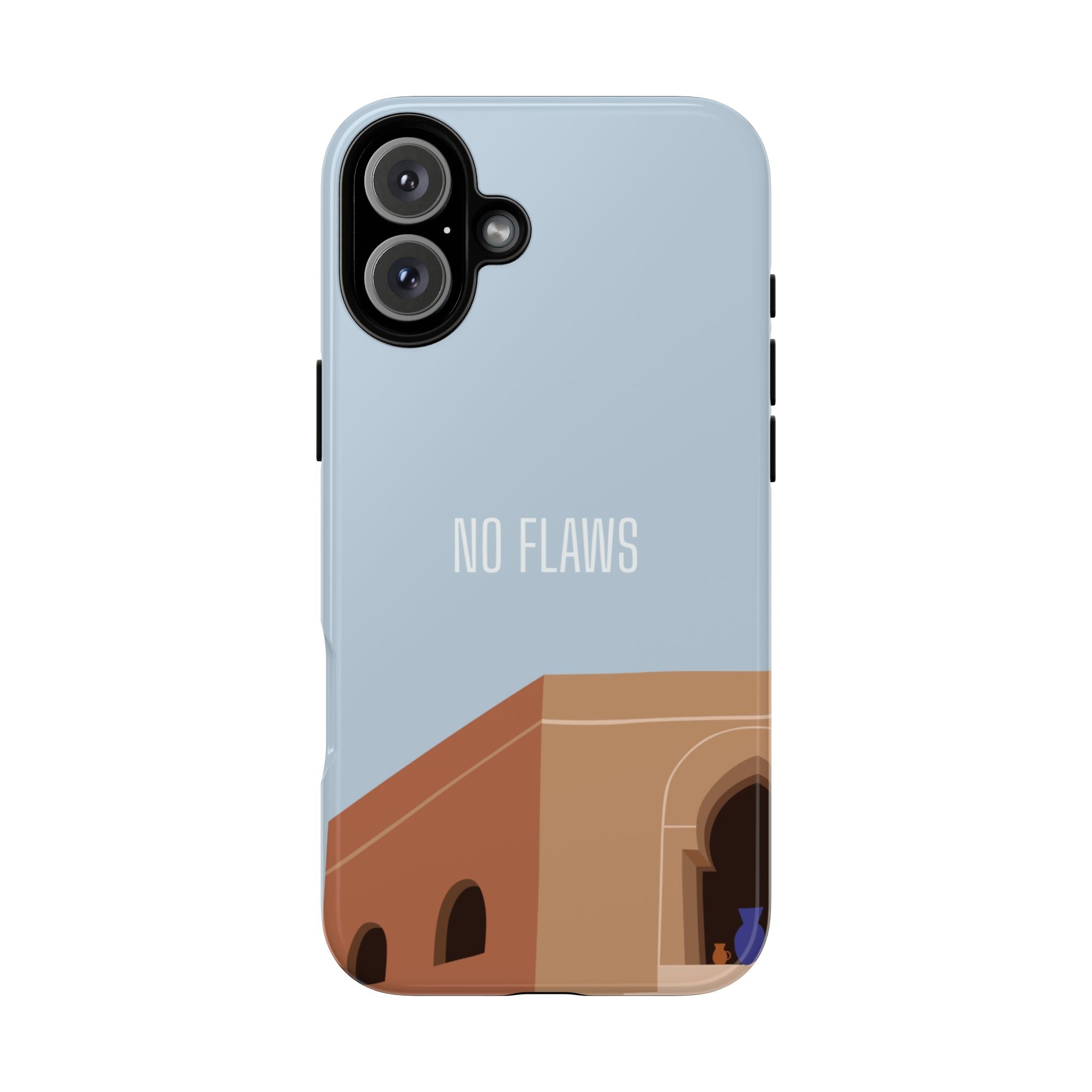 Minimal Desert Illustration “No Flaws” Protective Tough Case