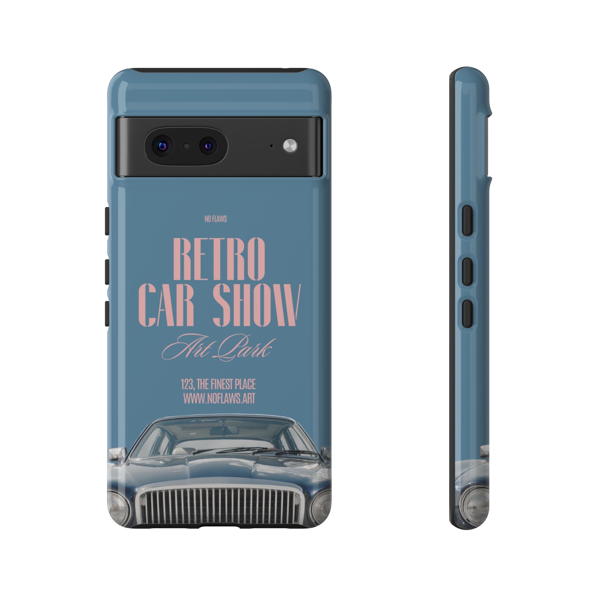 Retro Car Show Phone Case — Vintage Classic Auto Design
