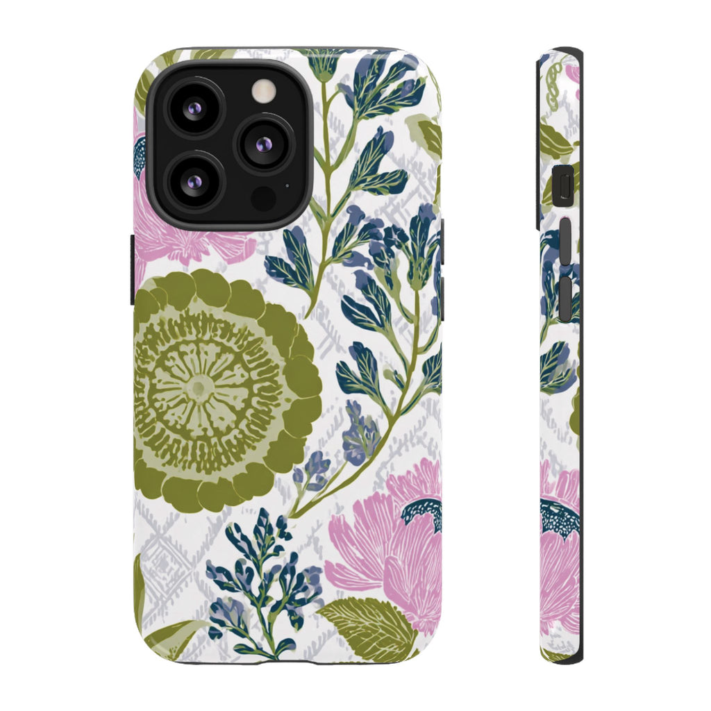 Floral Phone Case, Tough Cases with Elegant Design, Stylish Phone Accessories
