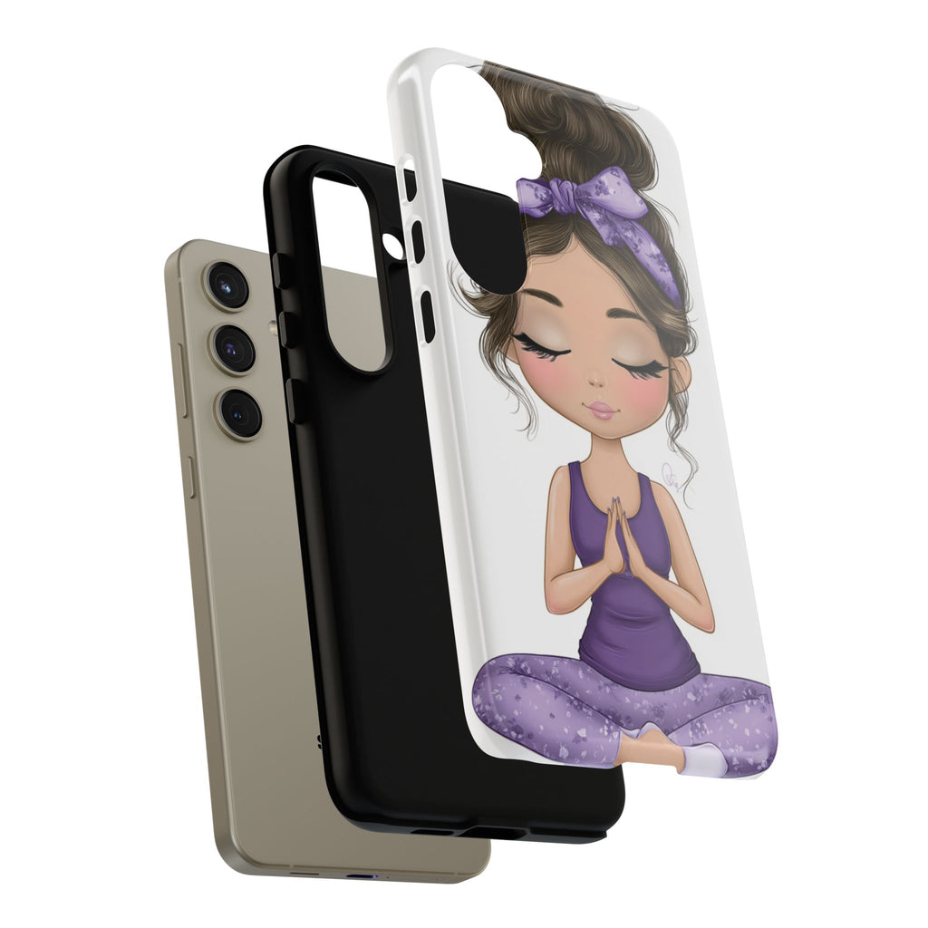 Yoga Phone Case for Mindfulness Gift for Yogis, Meditation Accessory, Zen Vibe