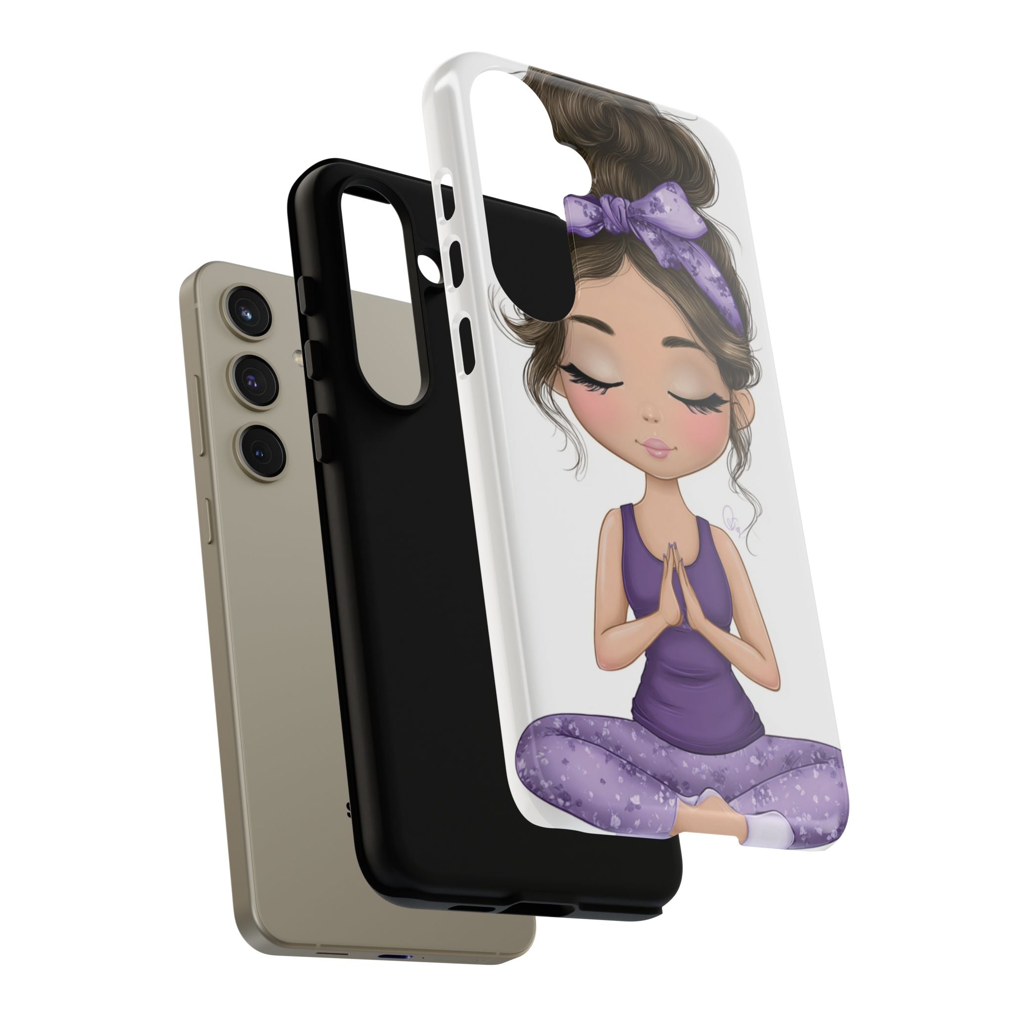 Yoga Phone Case for Mindfulness Gift for Yogis, Meditation Accessory, Zen Vibe