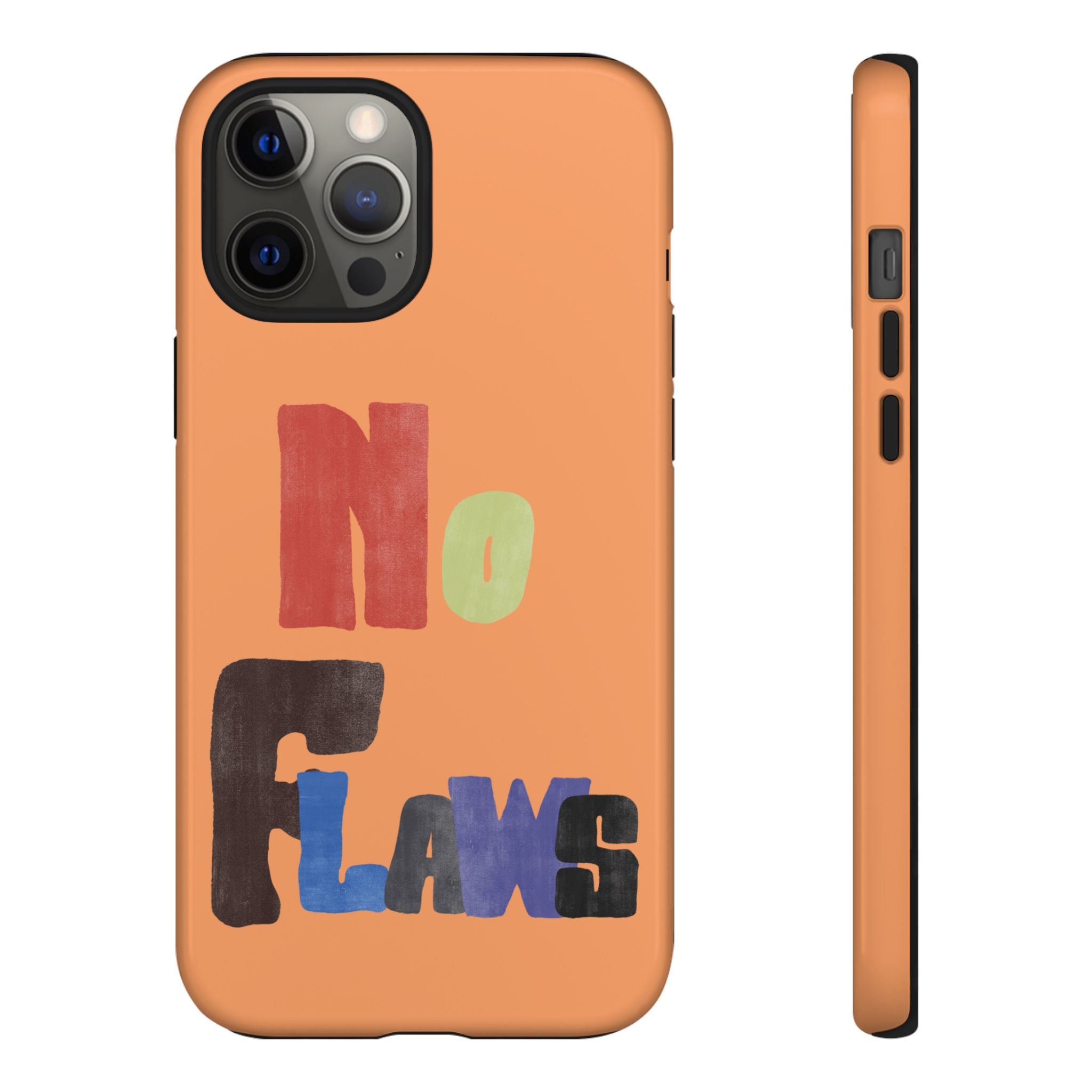 "No Flaws" Retro Hand-Lettered Protective Cover