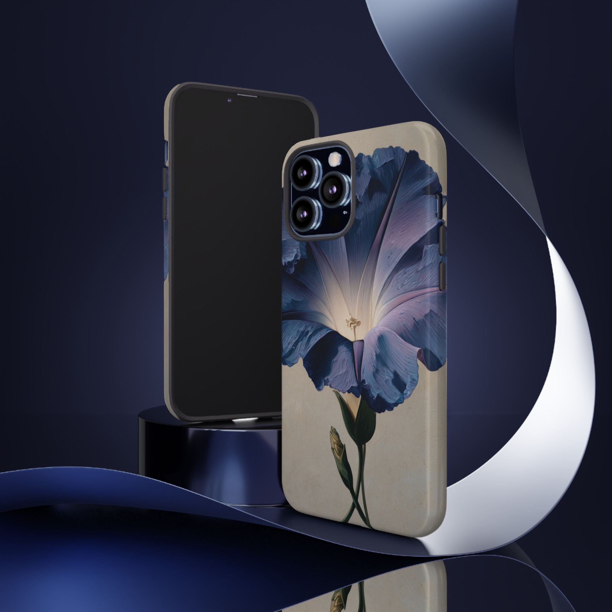 Floral Phone Case, Tough Cases with Purple Flower Design, Phone Accessories