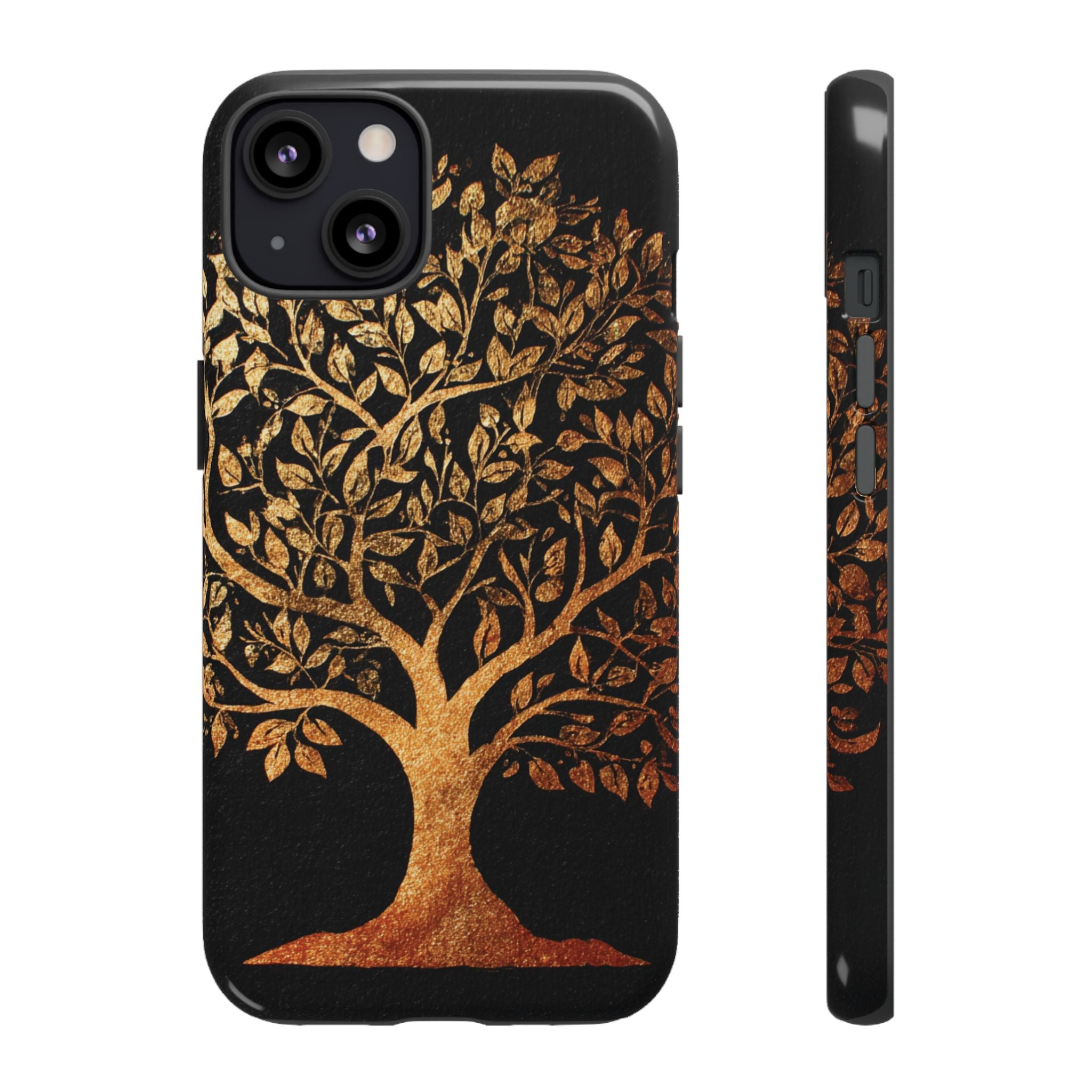 Golden Tree Phone Case, Tough Cases, Nature Lover Gift