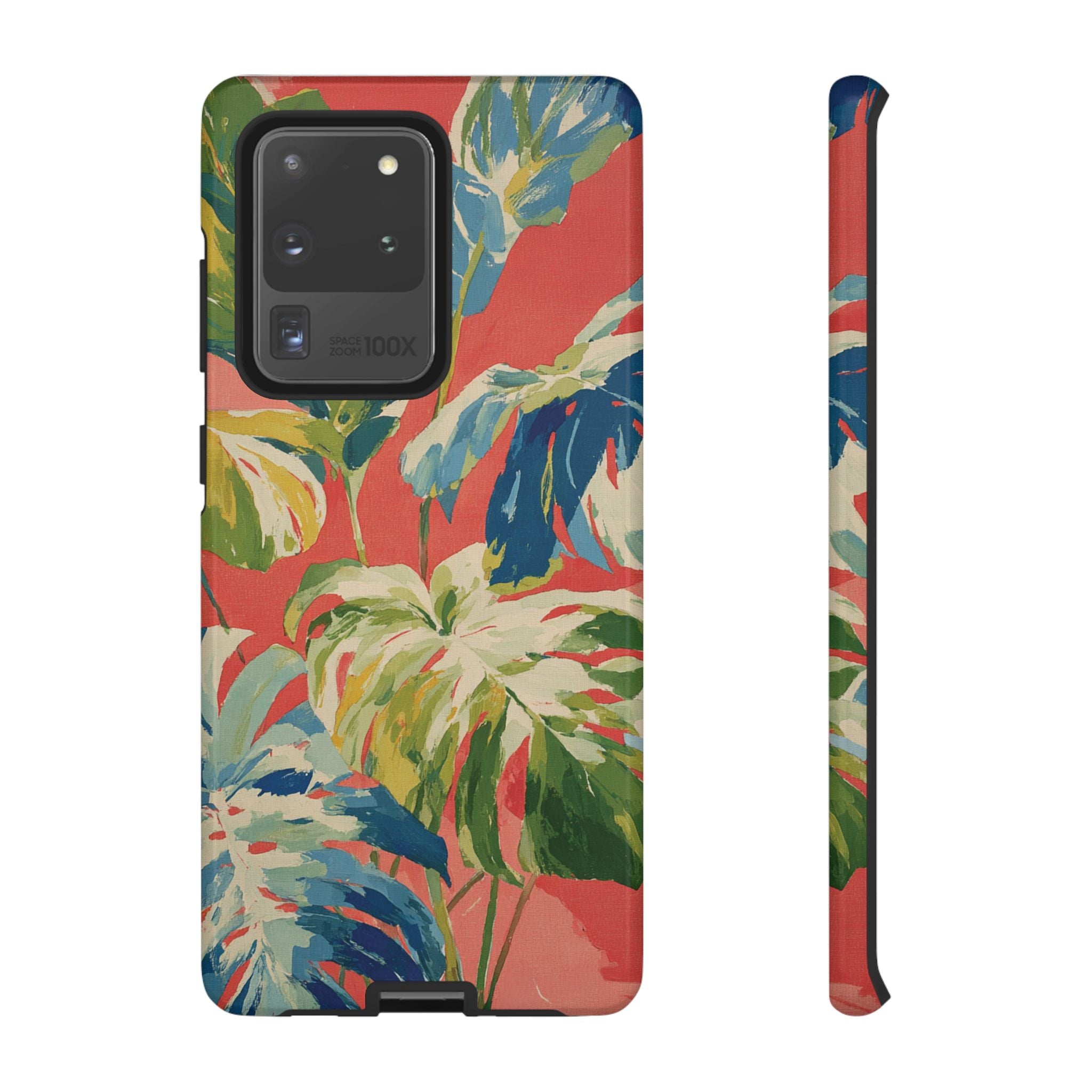 Tropical Phone Case, Floral Tough Case, Vibrant Phone Cover for Summer