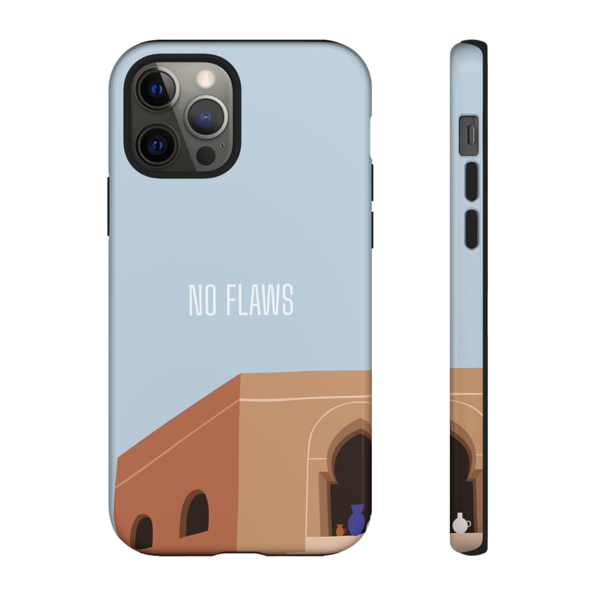 Minimal Desert Illustration “No Flaws” Protective Tough Case