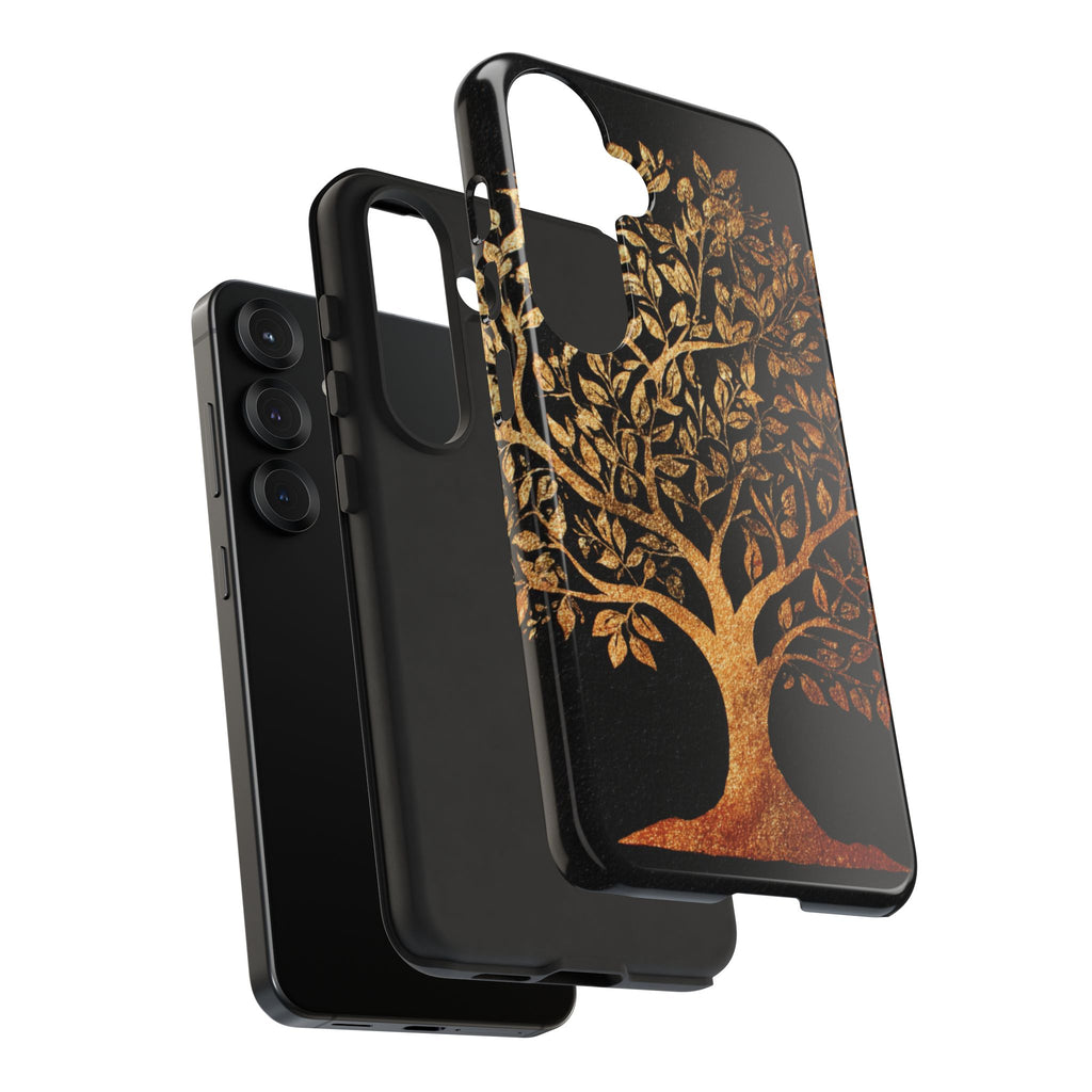 Golden Tree Phone Case, Tough Cases, Nature Lover Gift