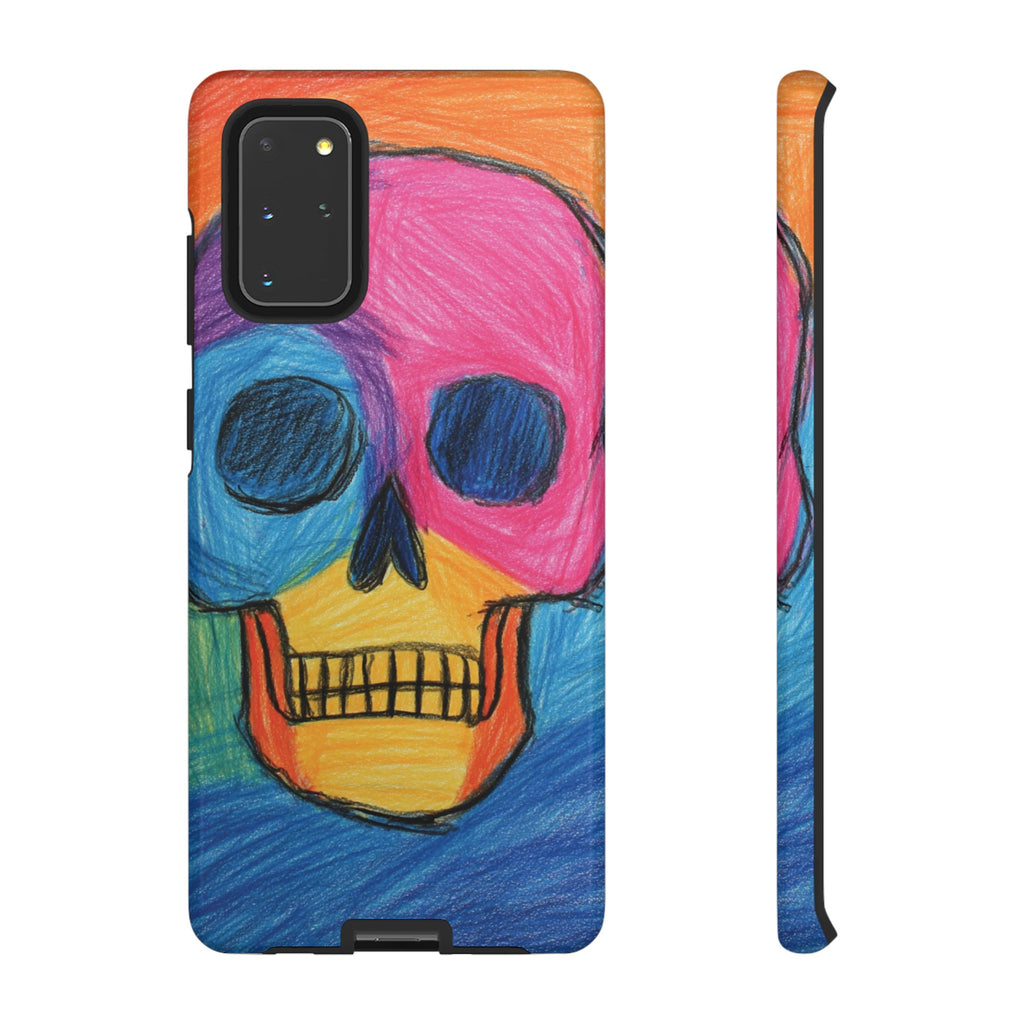 Vibrant Skull Phone Case | Tough Cases, Colorful Design, Unique Art Phone Cover