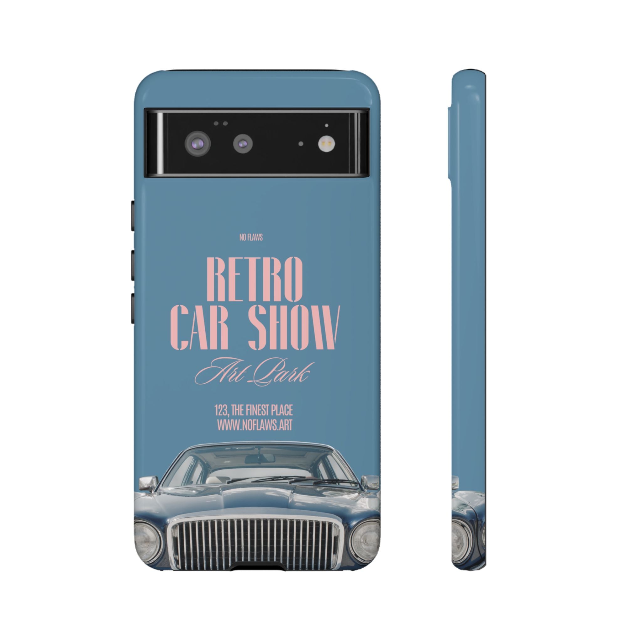 Retro Car Show Phone Case — Vintage Classic Auto Design