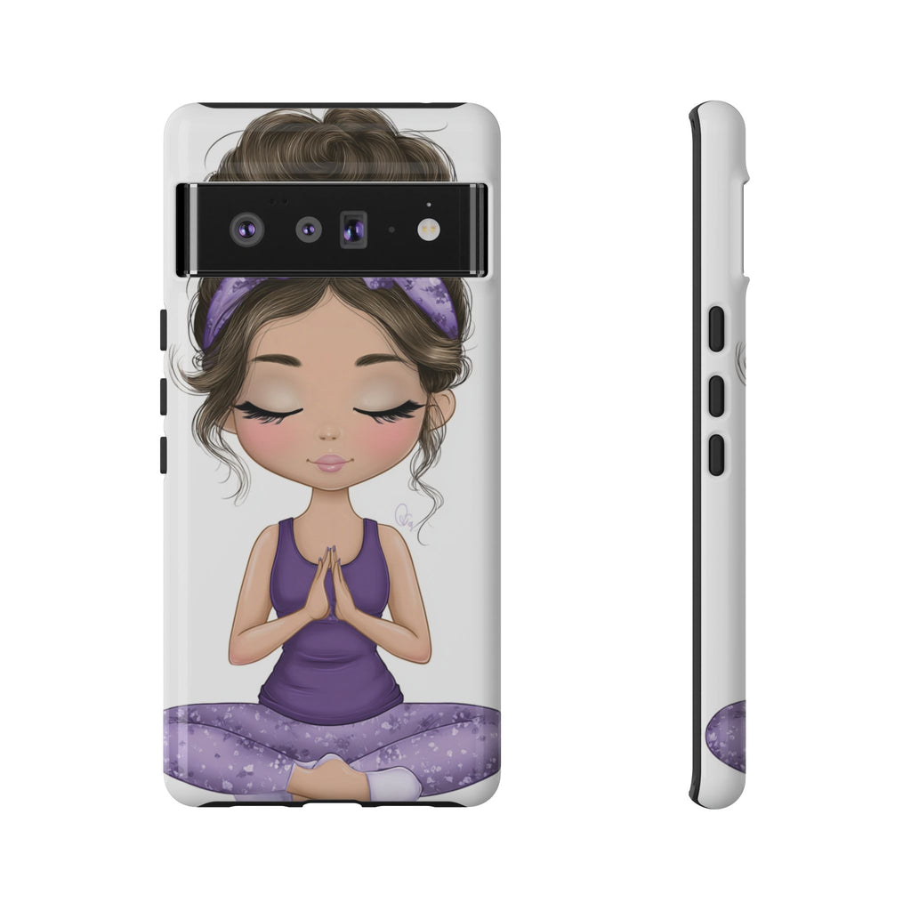Yoga Phone Case for Mindfulness Gift for Yogis, Meditation Accessory, Zen Vibe