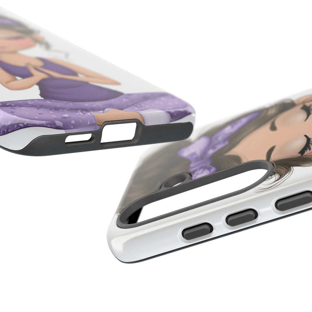 Yoga Phone Case for Mindfulness Gift for Yogis, Meditation Accessory, Zen Vibe