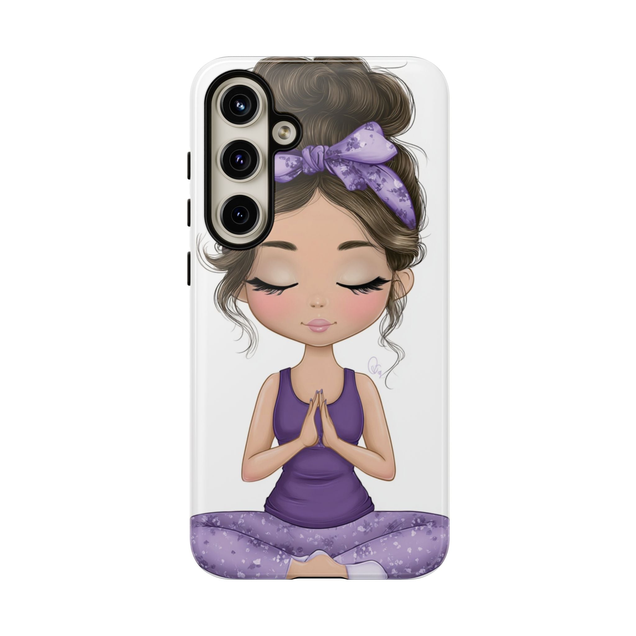 Yoga Phone Case for Mindfulness Gift for Yogis, Meditation Accessory, Zen Vibe