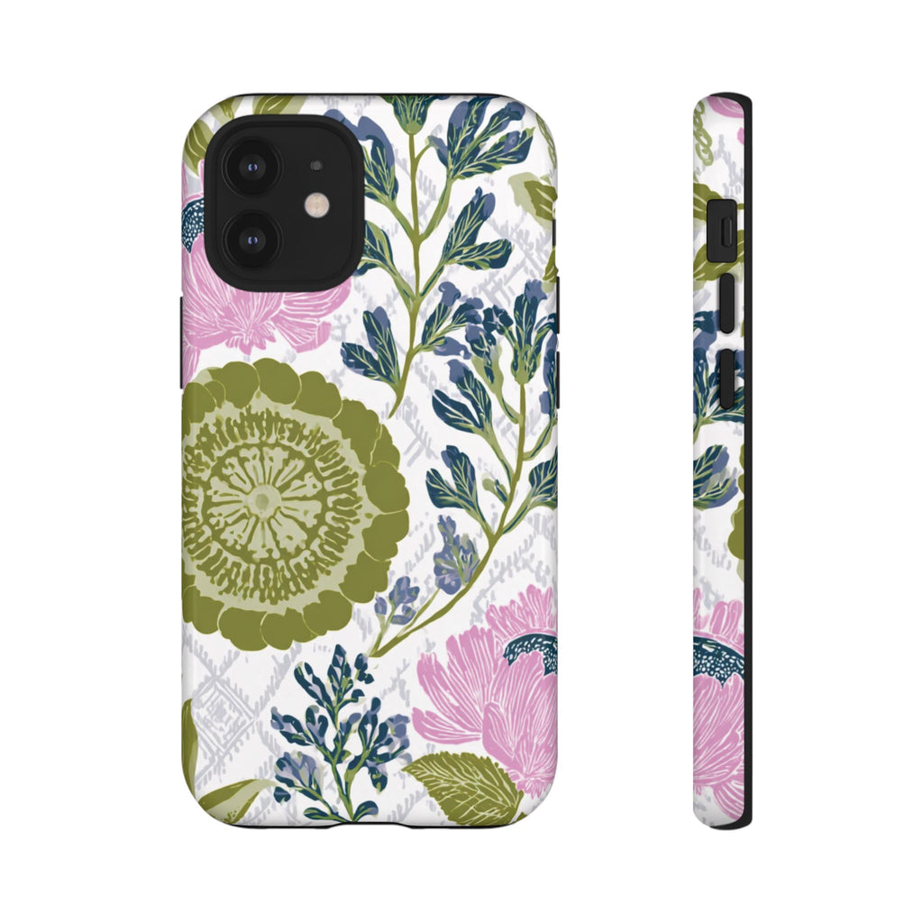 Floral Phone Case, Tough Cases with Elegant Design, Stylish Phone Accessories