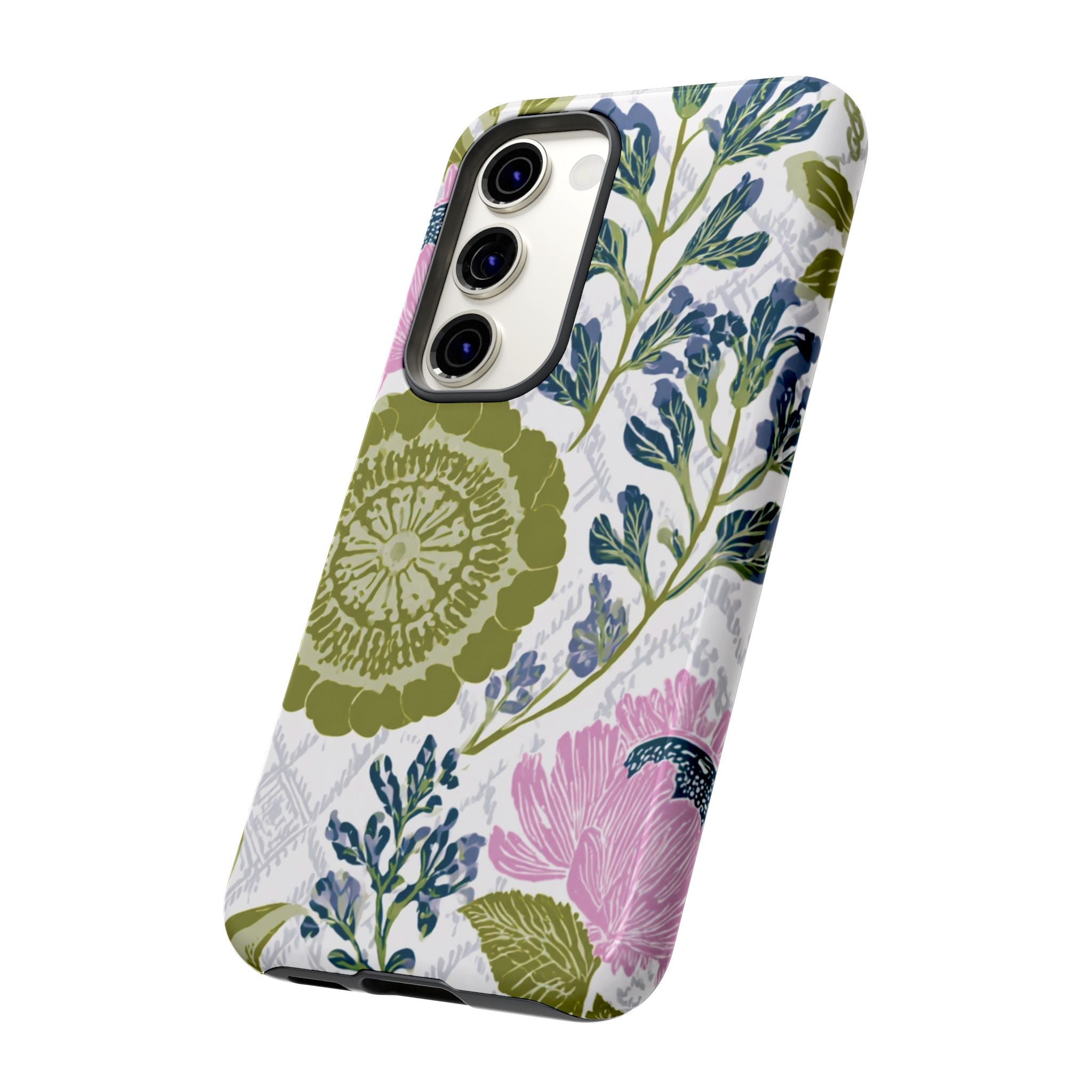 Floral Phone Case, Tough Cases with Elegant Design, Stylish Phone Accessories