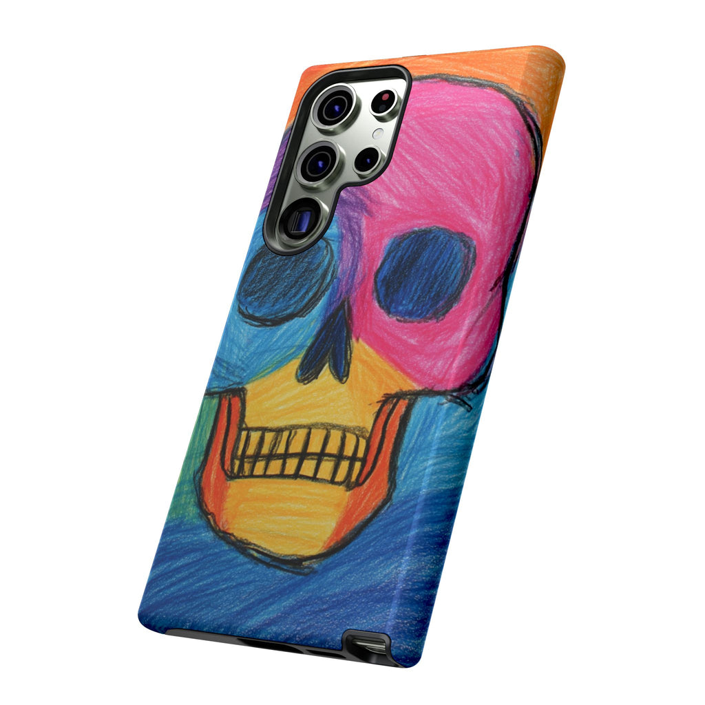 Vibrant Skull Phone Case | Tough Cases, Colorful Design, Unique Art Phone Cover