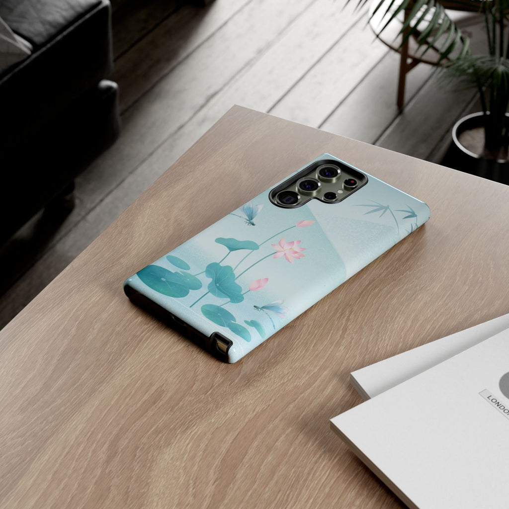 Lotus Pond Phone Case — Serene Floral iPhone Protective Cover