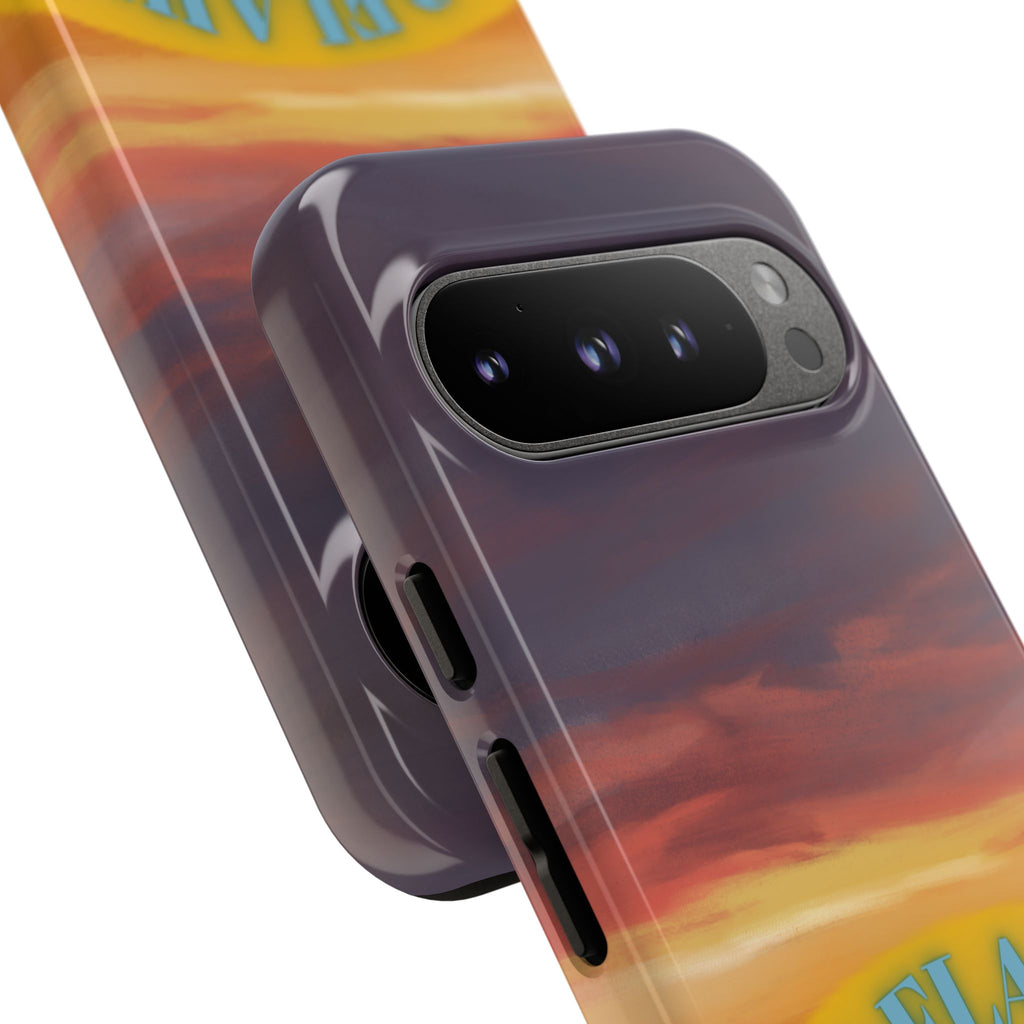 Sunset 'No Flaws' Tough Phone Case — Tropical Beach Protective Cover