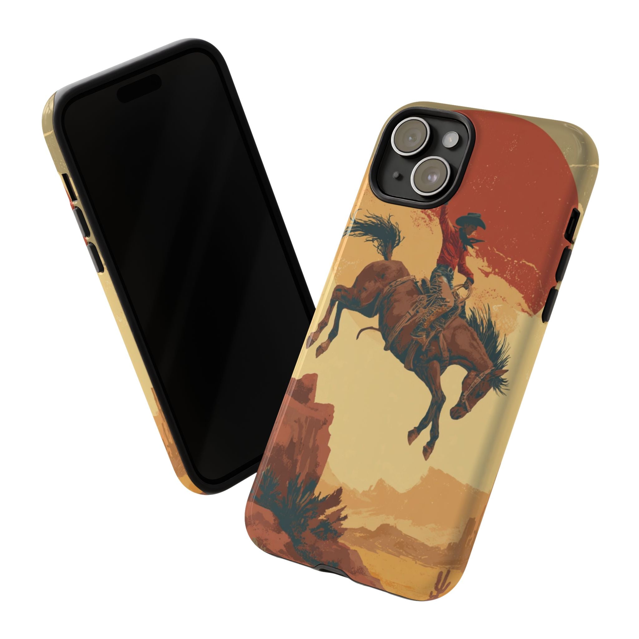 Cowboy Phone Case - Wild West Style, Tough Protection for Outdoor Lovers