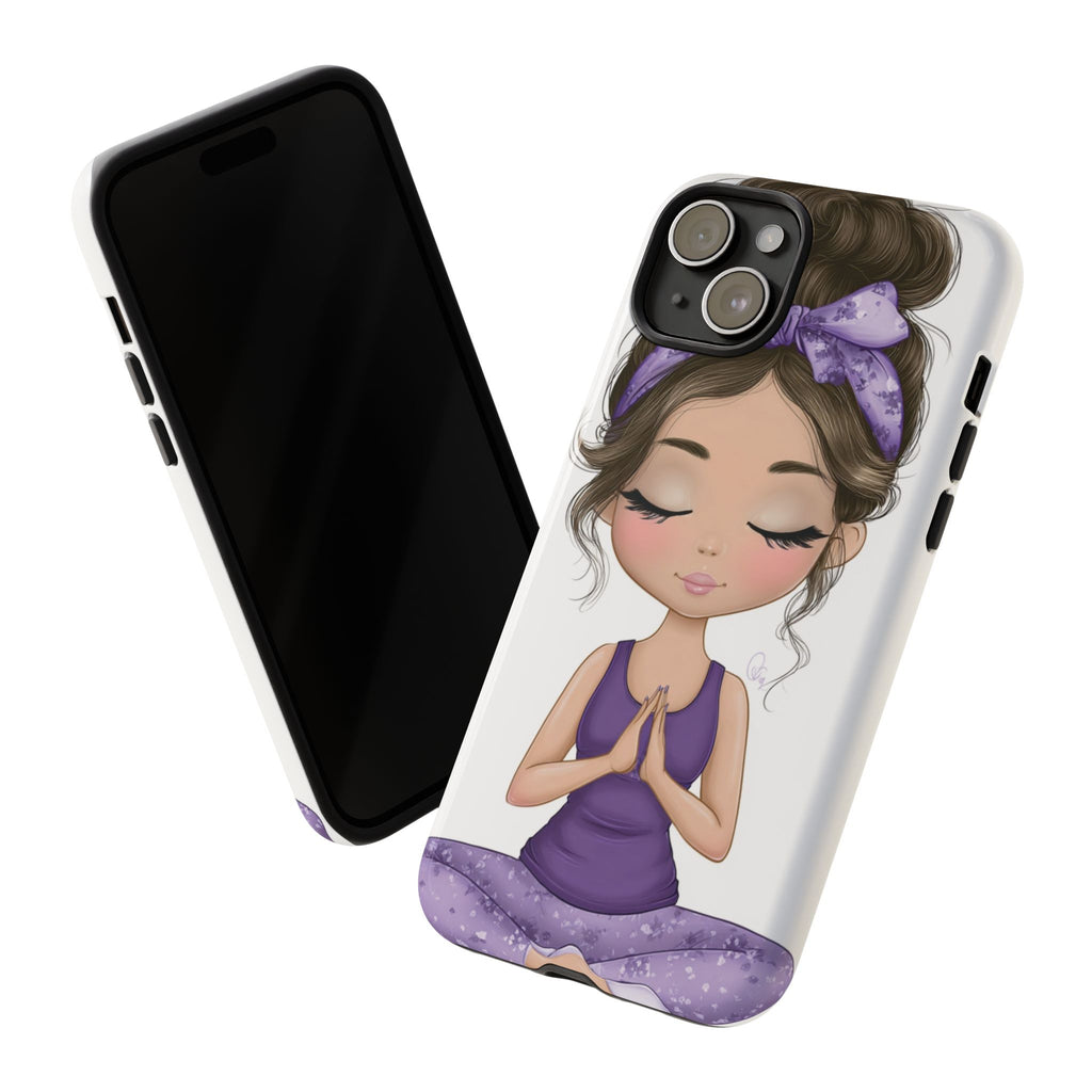 Yoga Phone Case for Mindfulness Gift for Yogis, Meditation Accessory, Zen Vibe