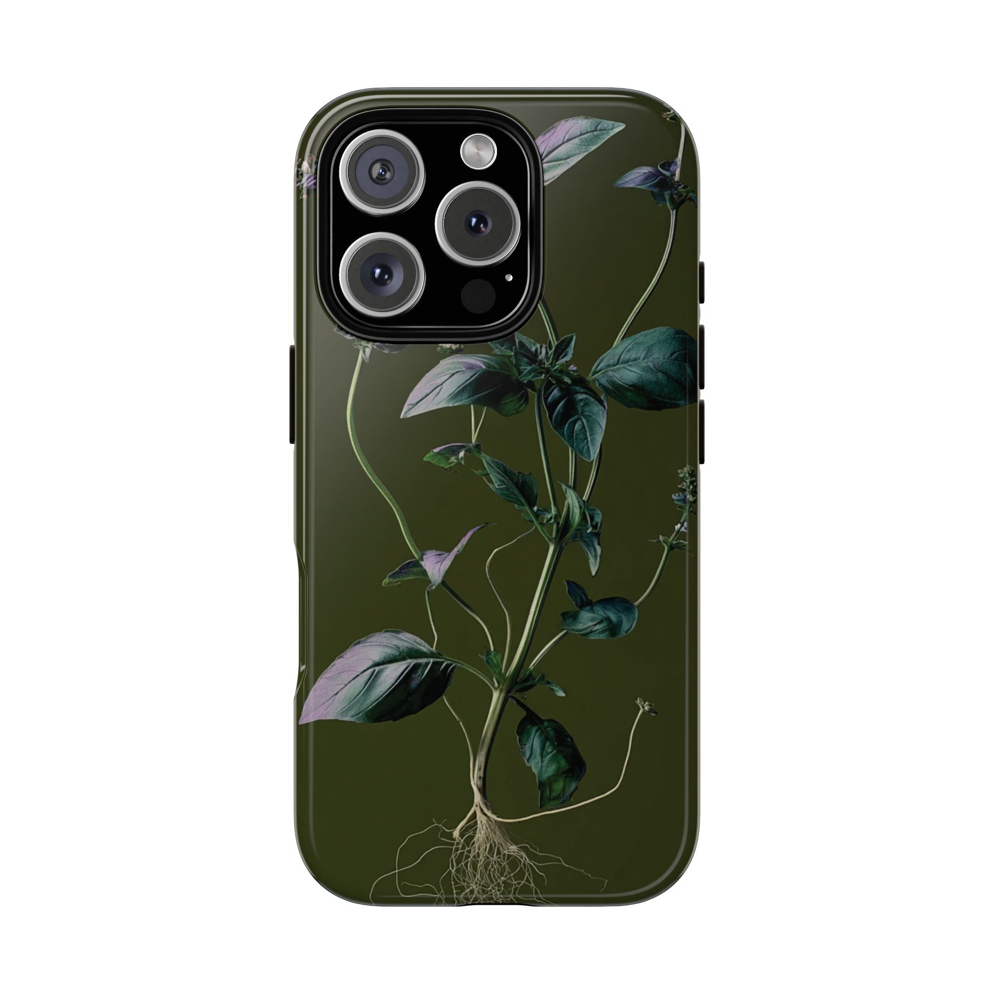 Green Botanical Phone Case, Floral Phone Cover, Nature Lover Gift