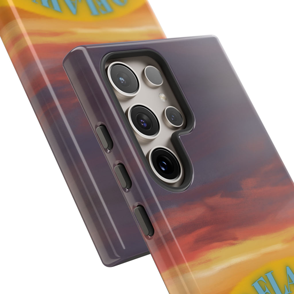 Sunset 'No Flaws' Tough Phone Case — Tropical Beach Protective Cover