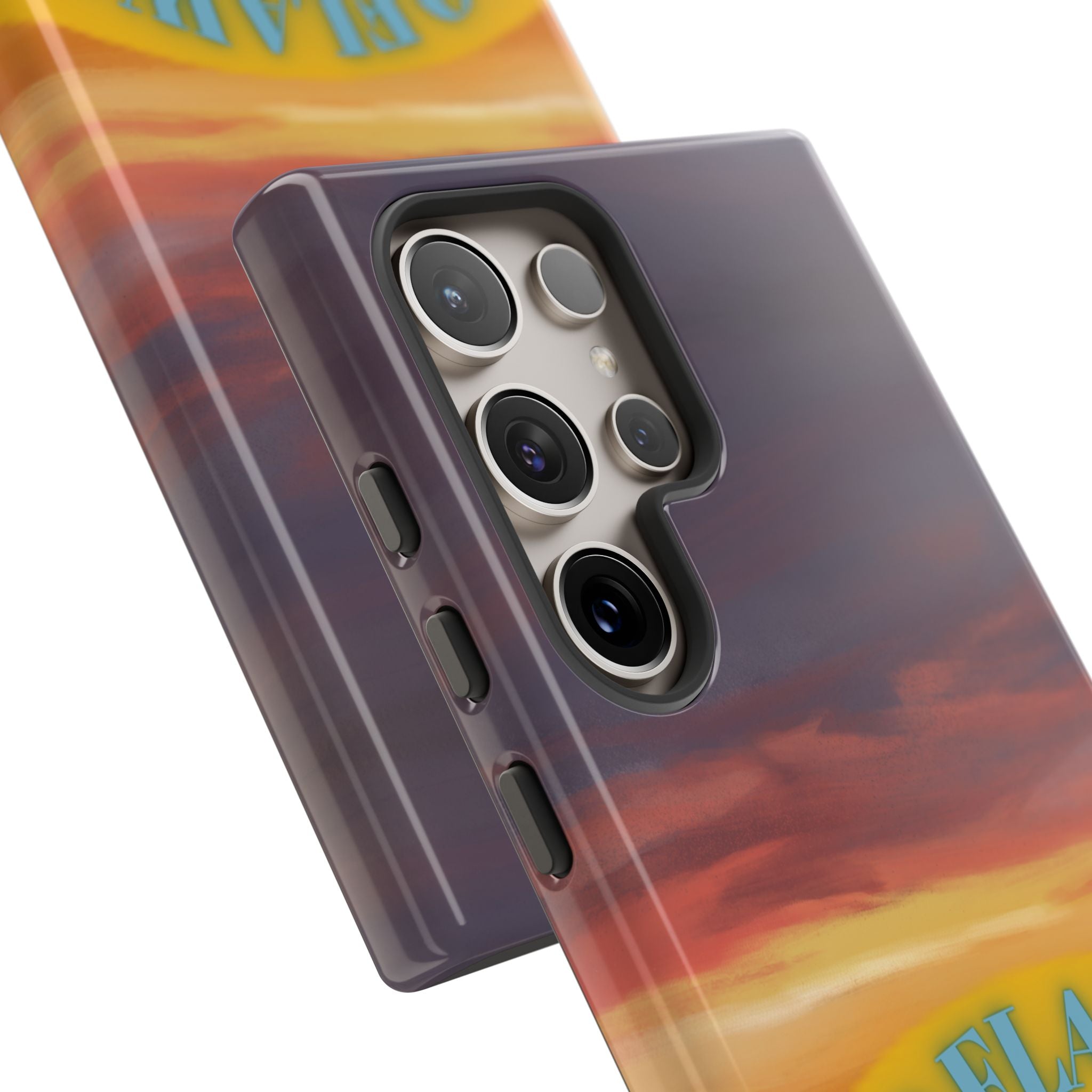 Sunset 'No Flaws' Tough Phone Case — Tropical Beach Protective Cover