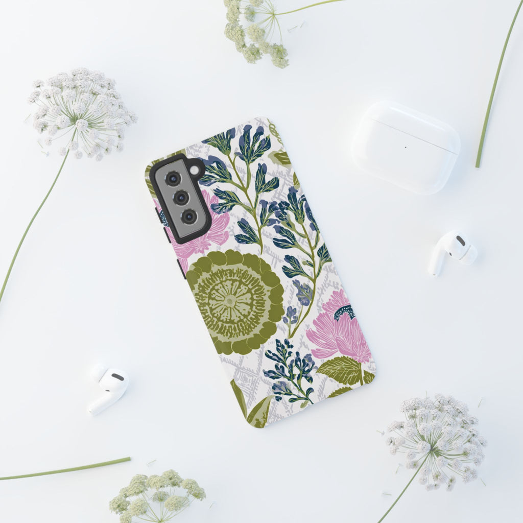Floral Phone Case, Tough Cases with Elegant Design, Stylish Phone Accessories