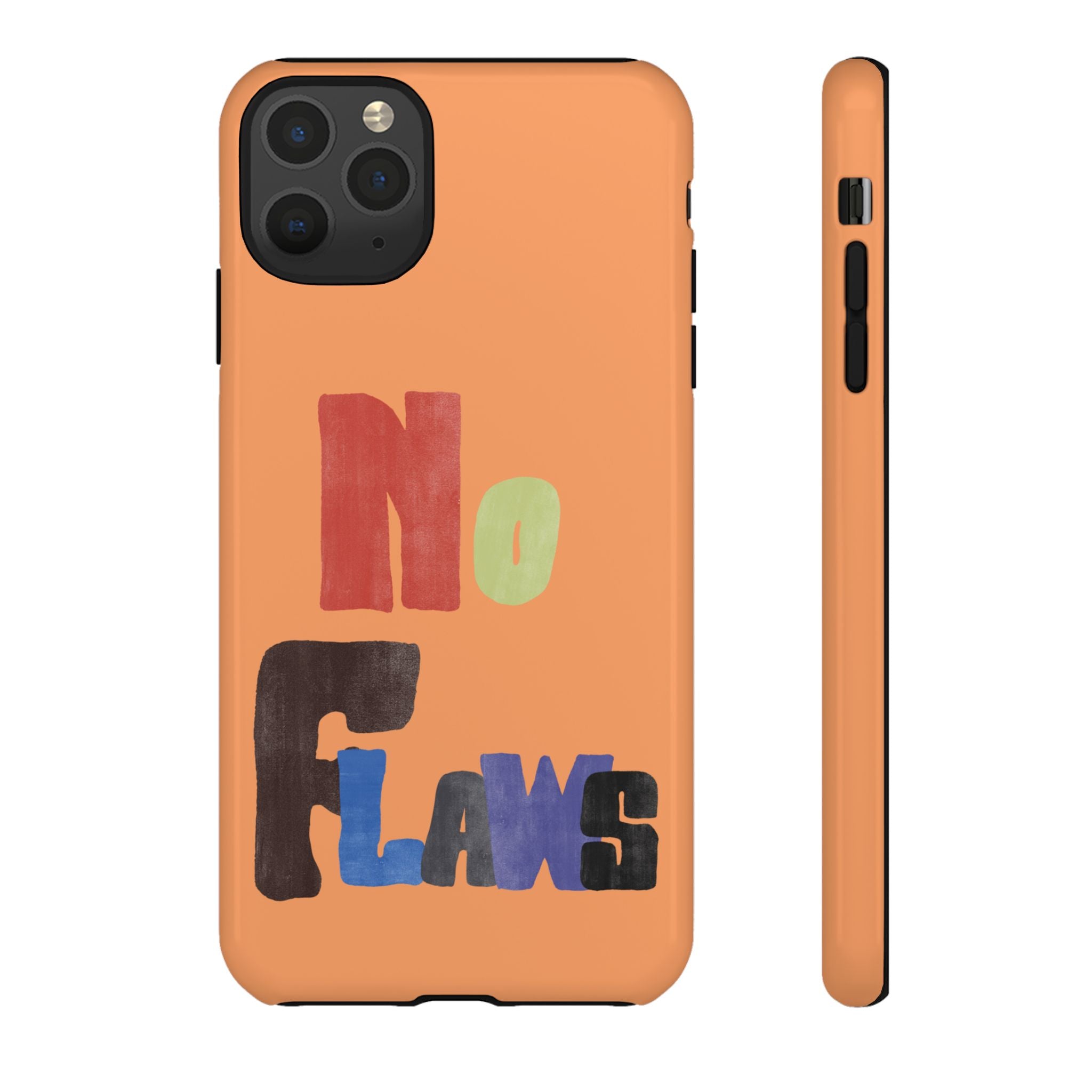 "No Flaws" Retro Hand-Lettered Protective Cover