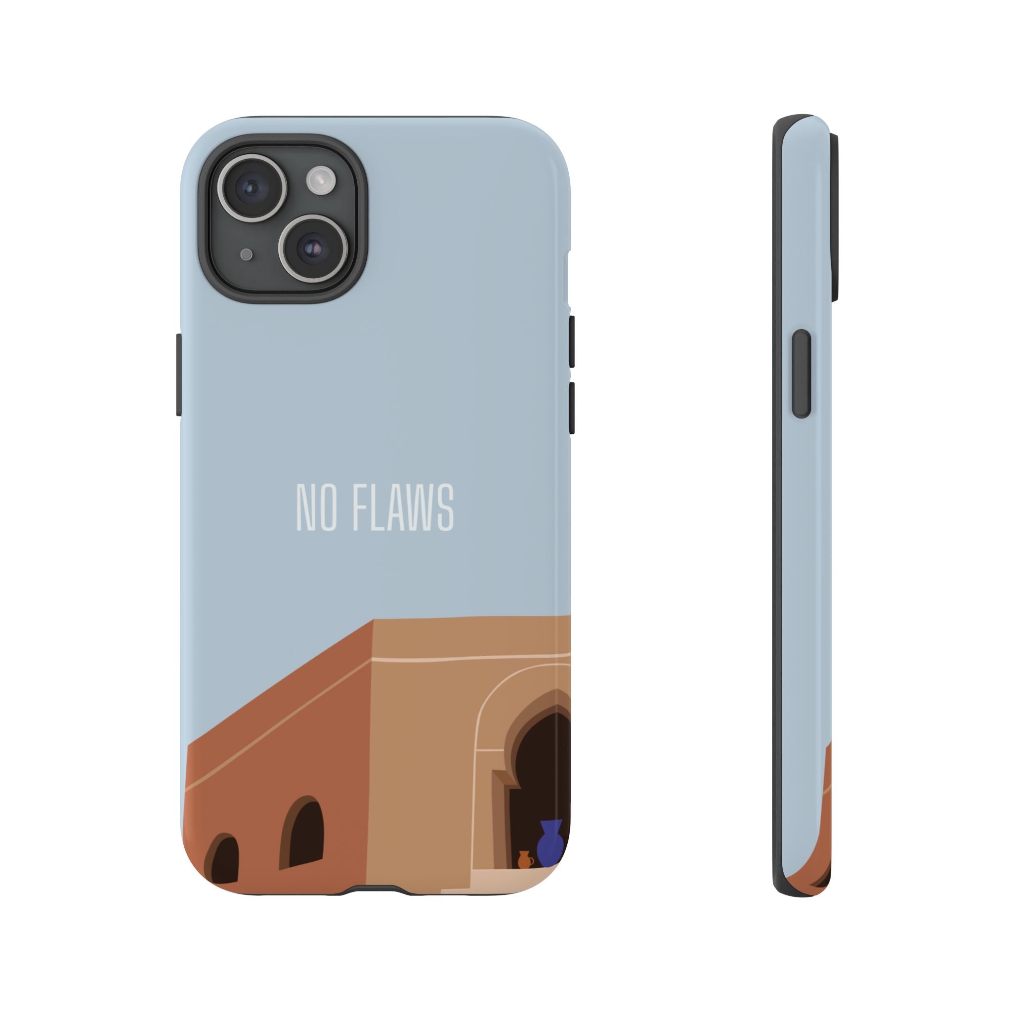 Minimal Desert Illustration “No Flaws” Protective Tough Case